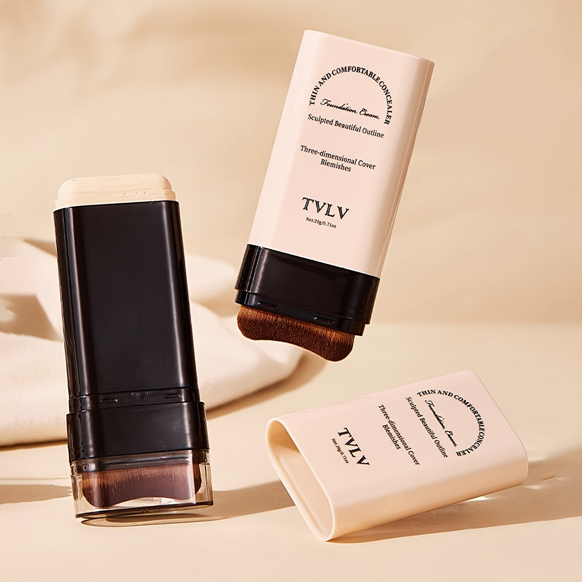 2-in-1 Concealer & Foundation Stick Waterproof, Sweat-Proof, Matte Finish | Long-Lasting Makeup for Daily Wear, Travel, Photography & Stage