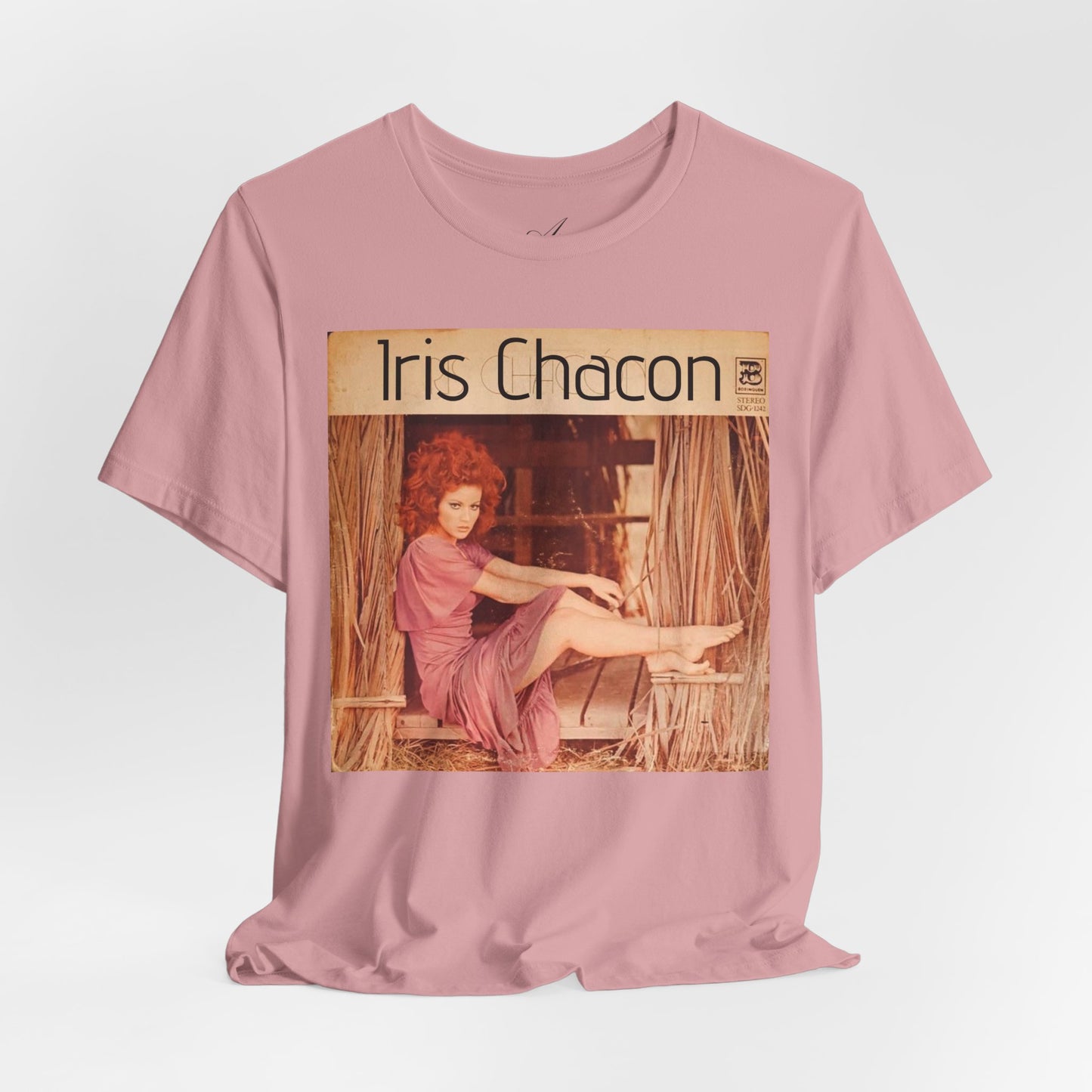 Retro Iris Chacon Unisex Tee, Vintage Music Shirt, Bohemian T-Shirt, Gift for Her, 90s Style Top