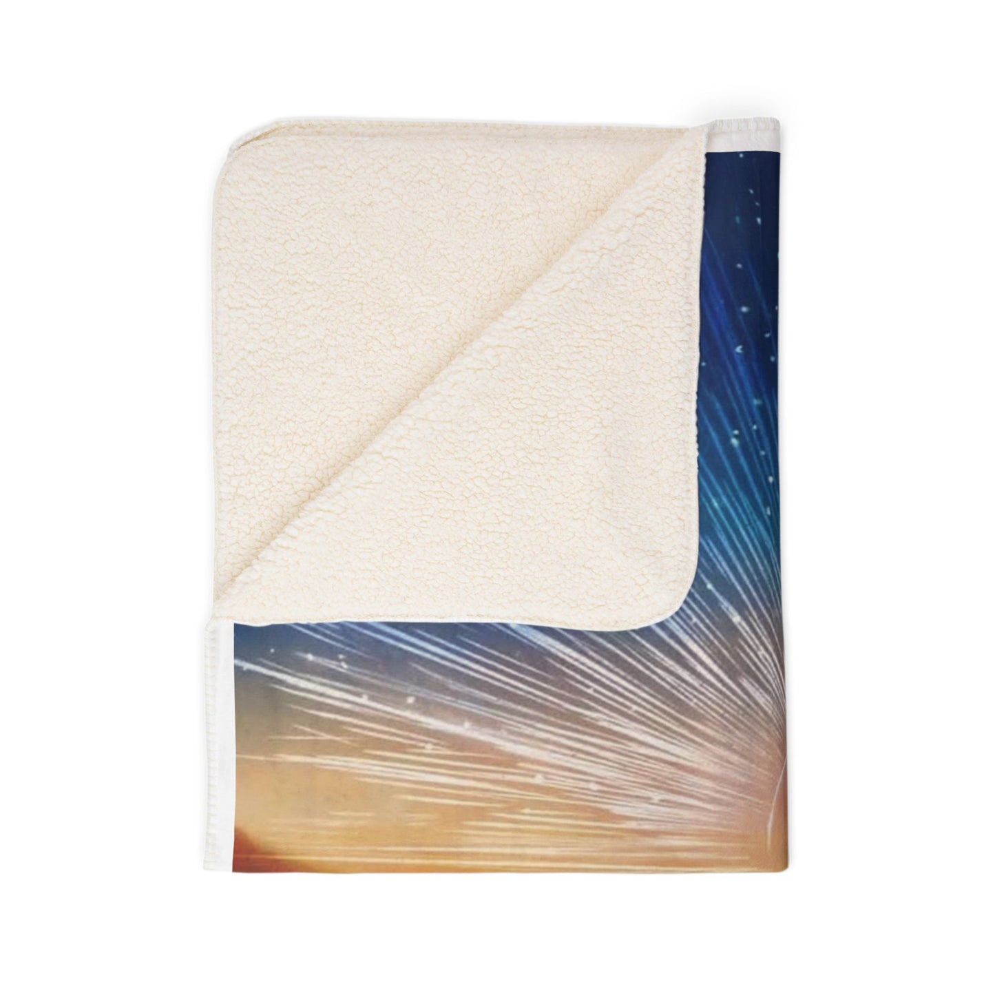Sunset Dance Boho Sherpa Blanket – Cozy Fleece Throw for Nature Lovers & Evening Relaxation