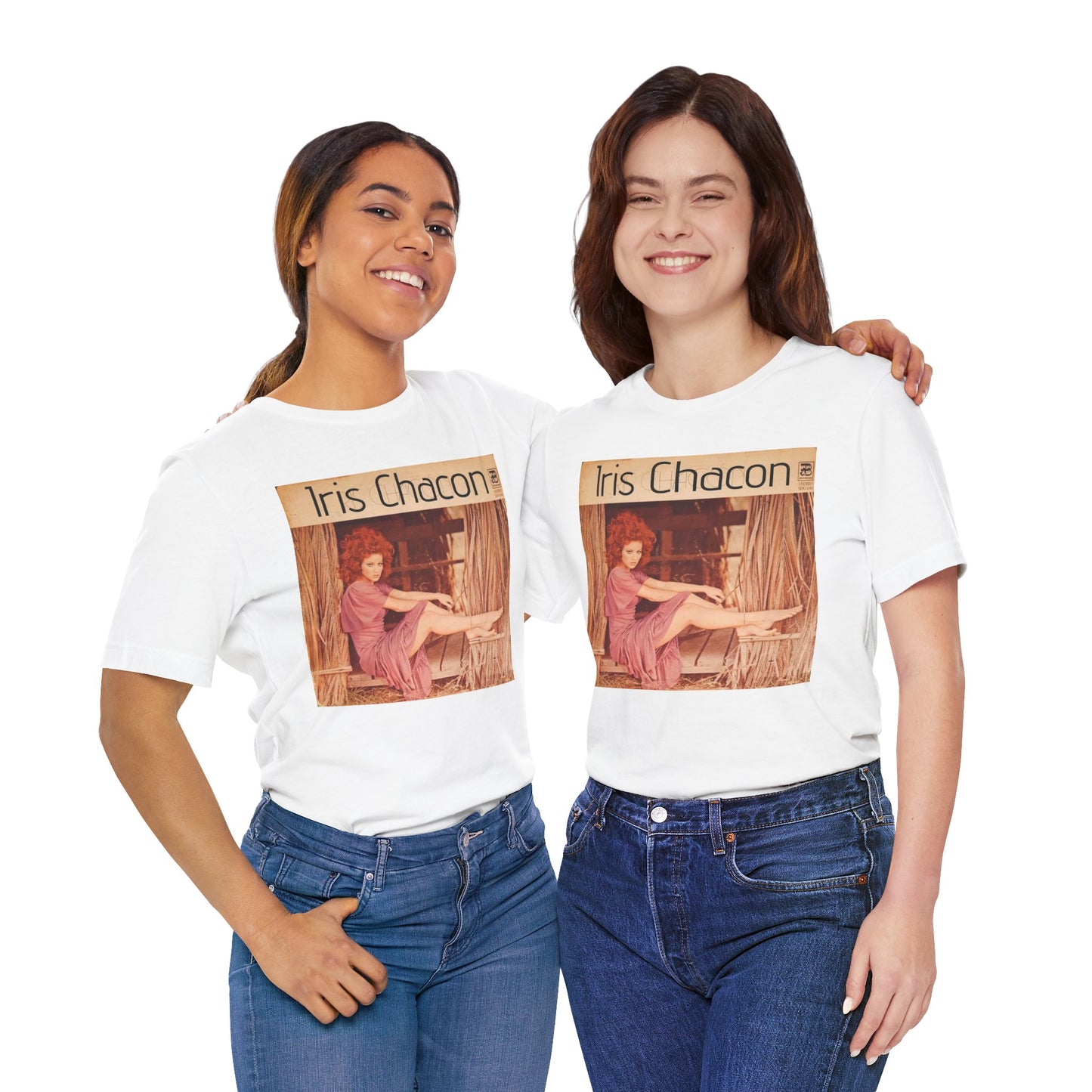 Retro Iris Chacon Unisex Tee, Vintage Music Shirt, Bohemian T-Shirt, Gift for Her, 90s Style Top