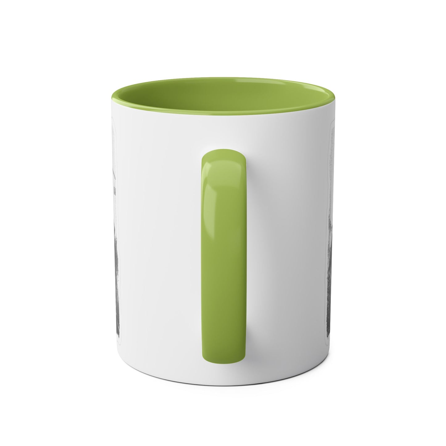 Straight Outta Nightmares Two-Tone Coffee Mug, Unique Gift for Halloween, Fun Office Decor, Red Handle Mug, Collectible Coffee Cup