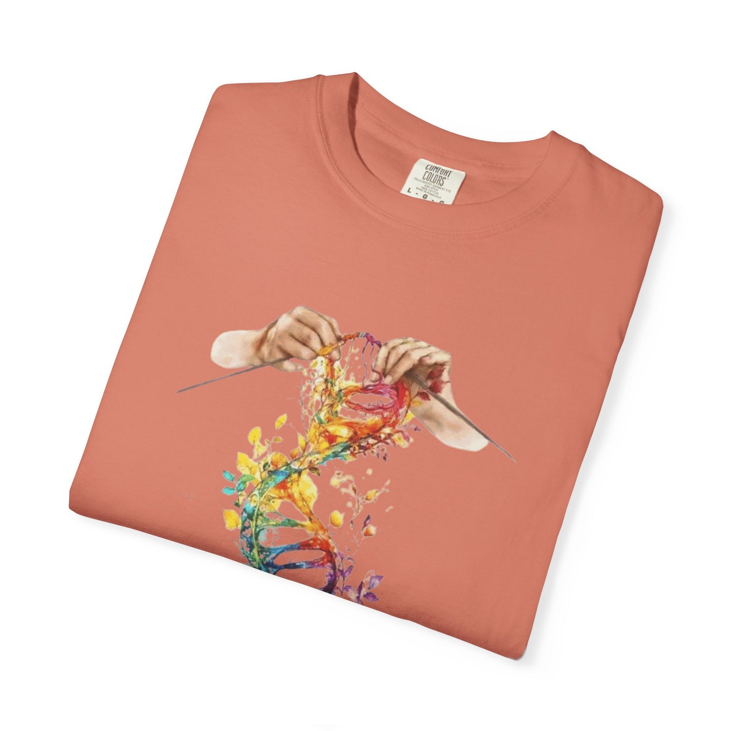 👚 Soft. Stylish. Mom-approved. Order now and gift her something she'll actually wear! Colorful DNA Art Unisex T-shirt, Science Tee, Creative Garment, Gift for Scientists,