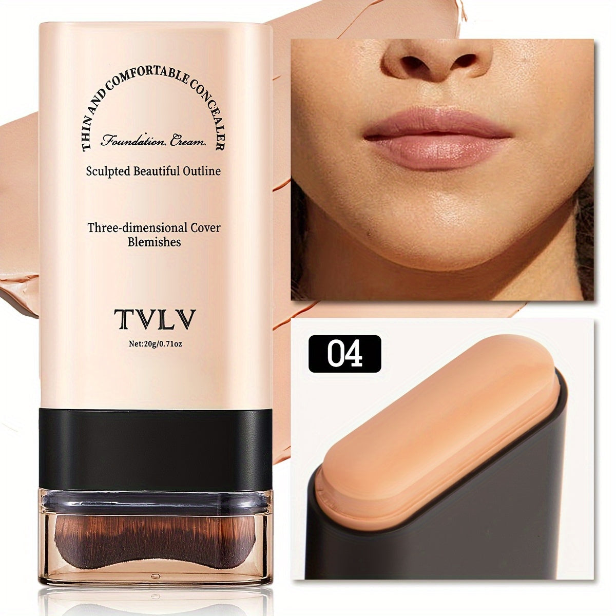 2-in-1 Concealer & Foundation Stick Waterproof, Sweat-Proof, Matte Finish | Long-Lasting Makeup for Daily Wear, Travel, Photography & Stage