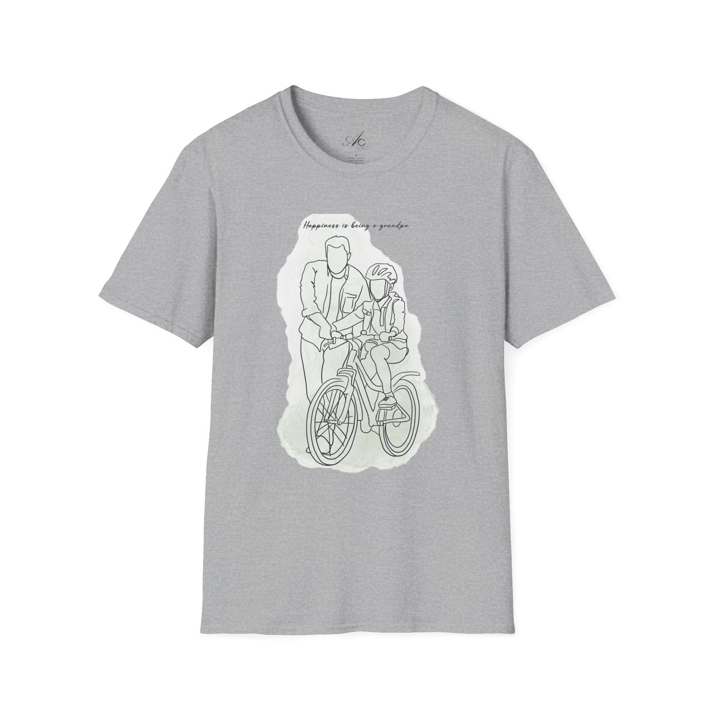 Happiness in Simplicity T-Shirt, Unisex Softstyle Tee, Casual Wear, Gift for Cyclists, Inspirational Quote Shirt, Summer Fashion