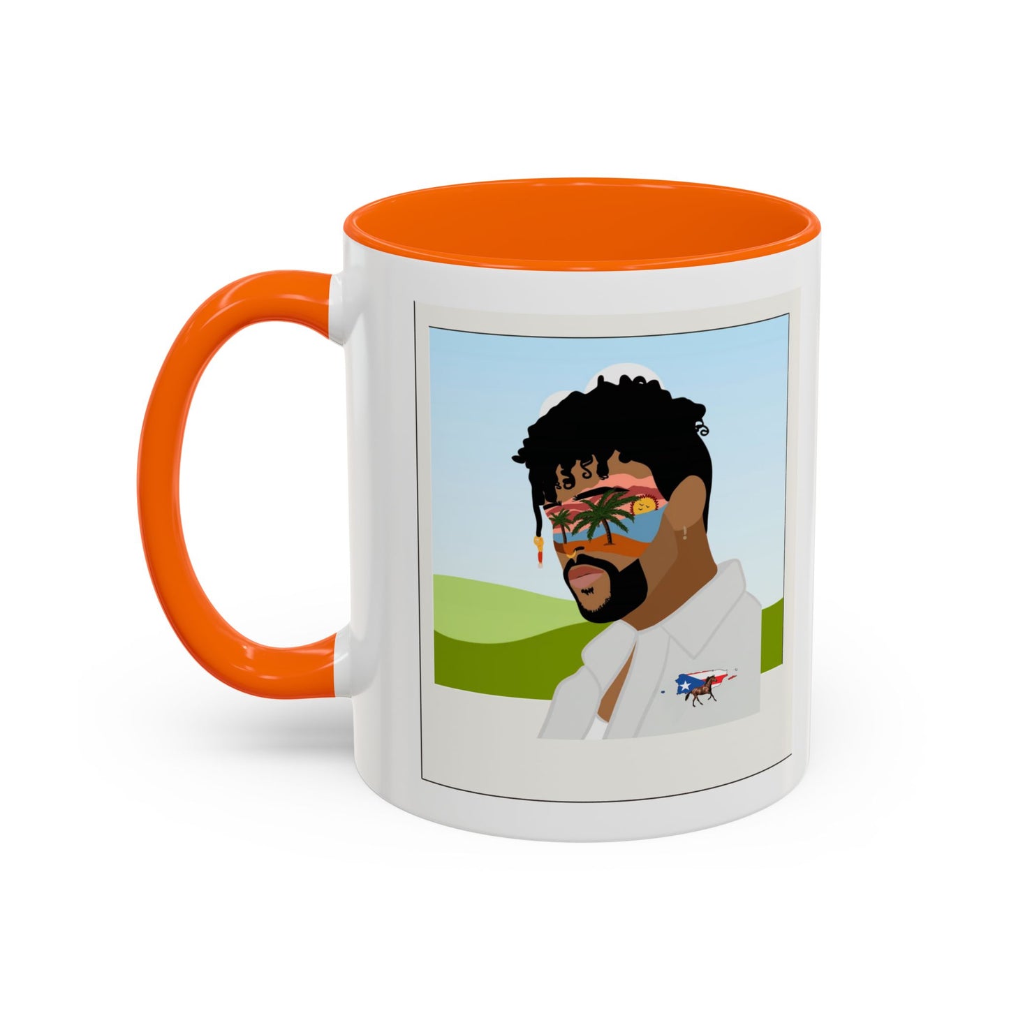 Por la manana Cafe Puerto Rican Mug Boricua Pride Mug Coffee Lover’s Essential, Stylish Mug with Portrait Design
