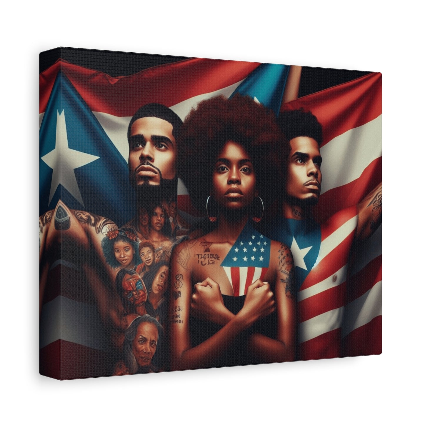 Rooted in Culture, Radiating Power Puerto Rican Wall Art, Unique Gift, Empowering Decor