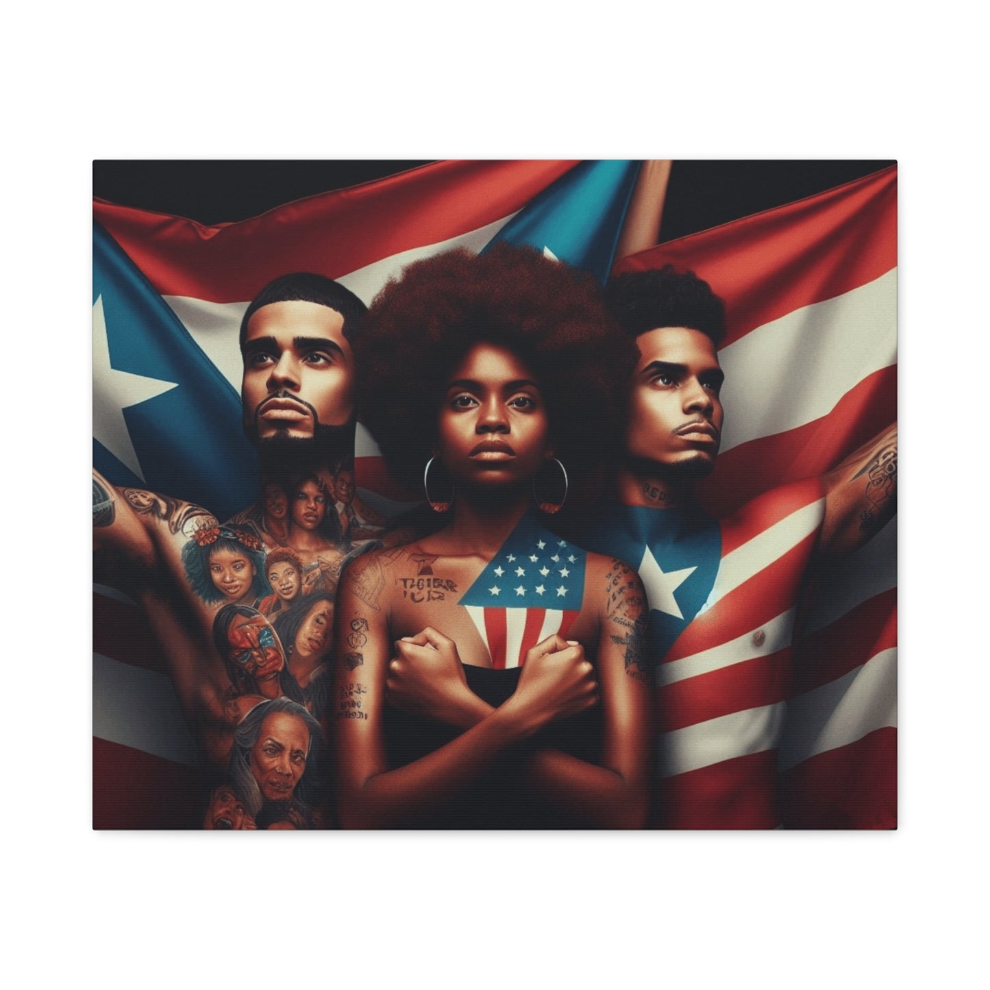 Rooted in Culture, Radiating Power Puerto Rican Wall Art, Unique Gift, Empowering Decor