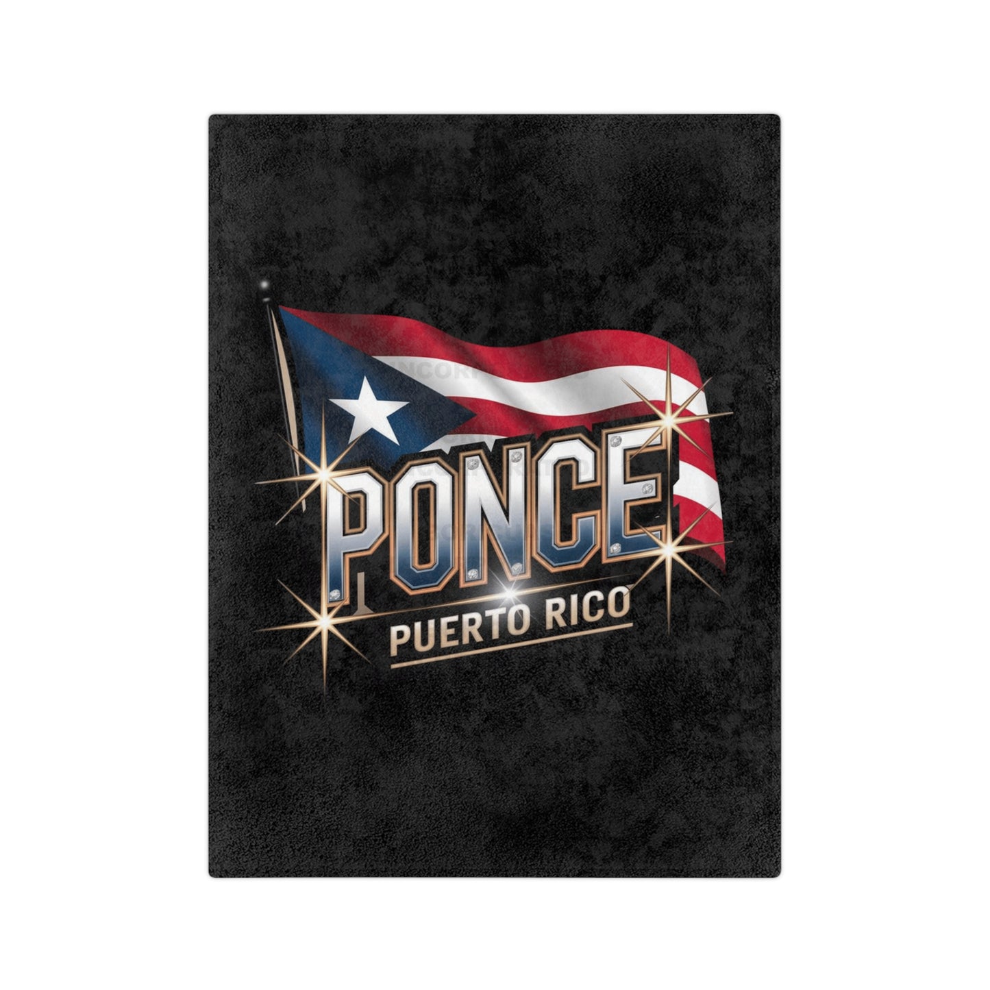 Ponce Puerto Rico Pride Microfiber Blanket, Cozy Home Decor, Travel Blanket, Gift for Puerto Ricans, Beach Blanket, Soft Throw