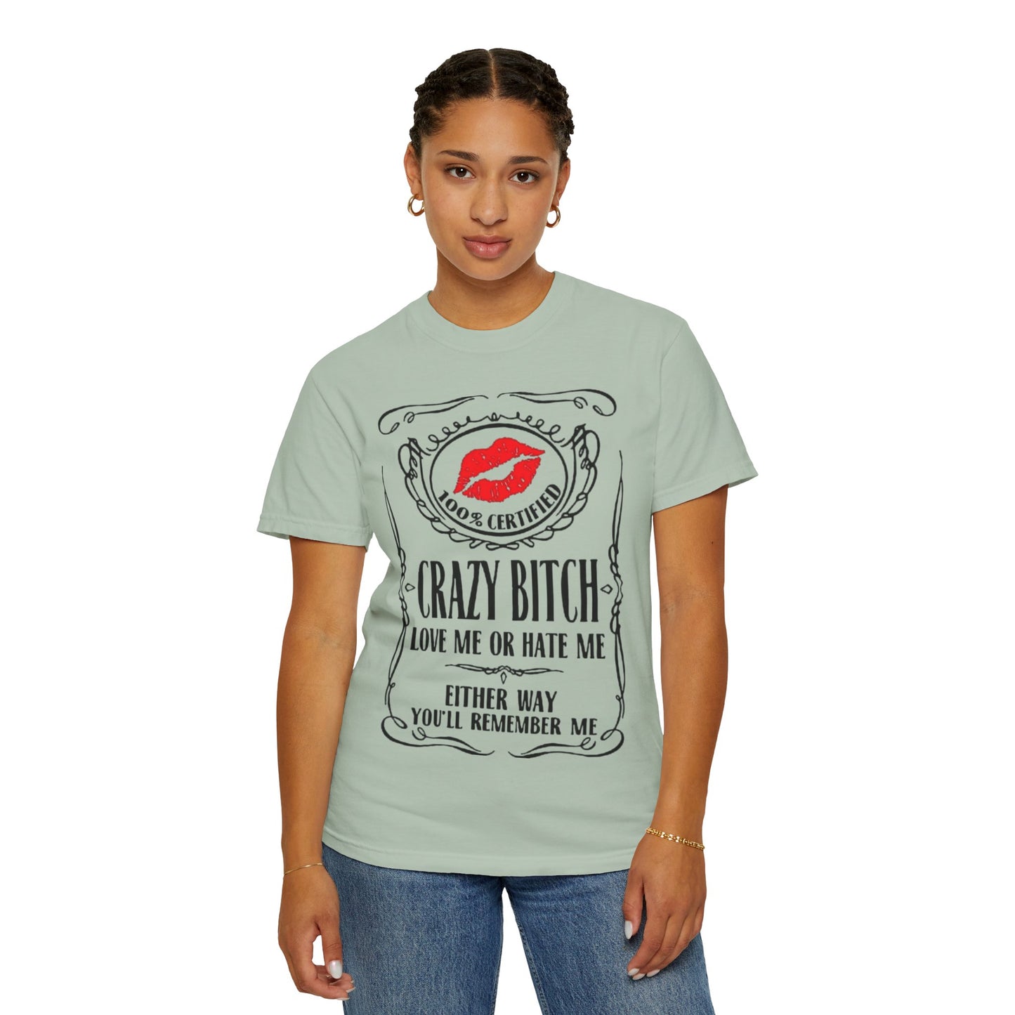 Sarcasm in Style – Funny Graphic Tee" Crazy Bitch Unisex T-Shirt | Fun Casual Wear, Gift for Friends, Birthday Humor Tee, Playful Statement Shirt,
