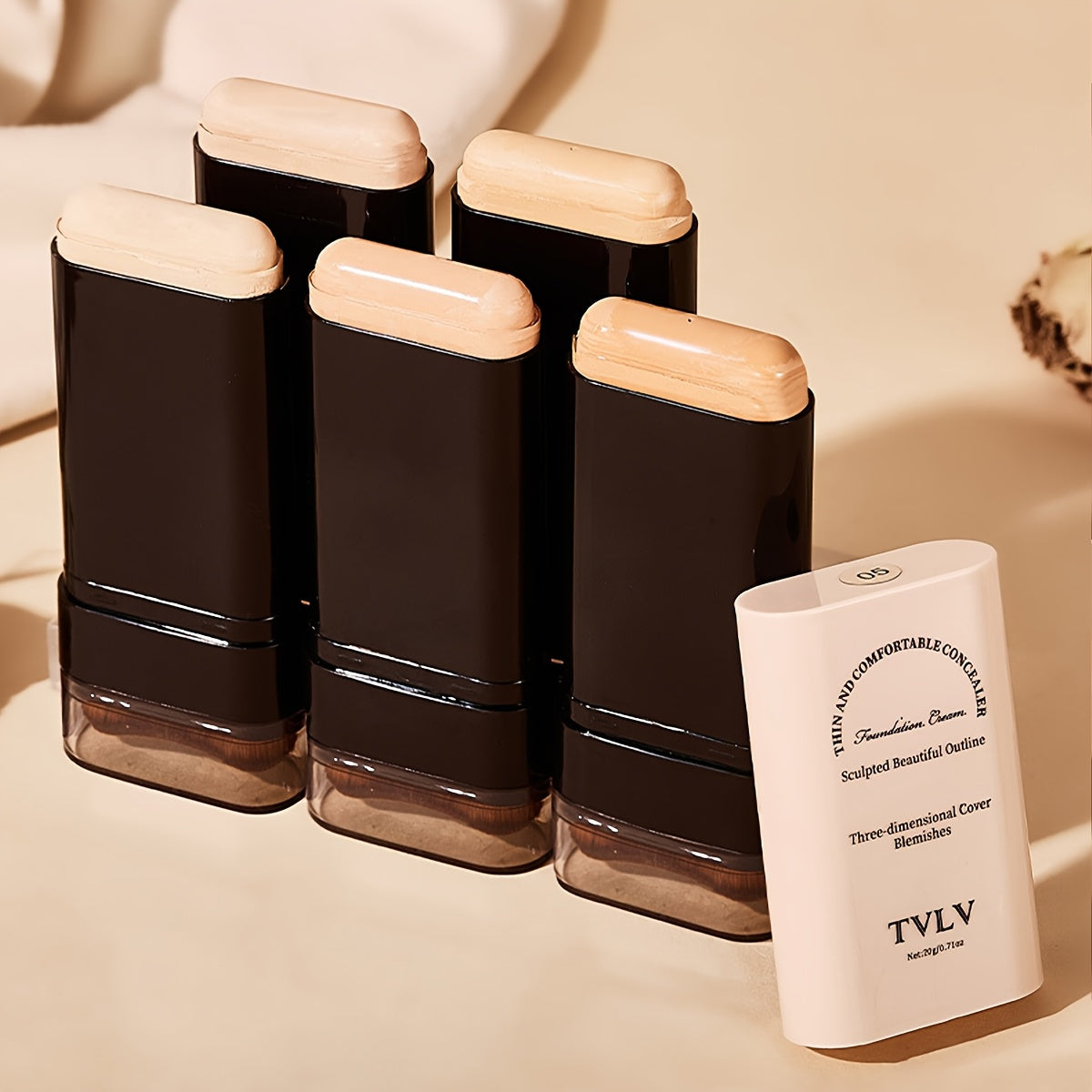 2-in-1 Concealer & Foundation Stick Waterproof, Sweat-Proof, Matte Finish | Long-Lasting Makeup for Daily Wear, Travel, Photography & Stage
