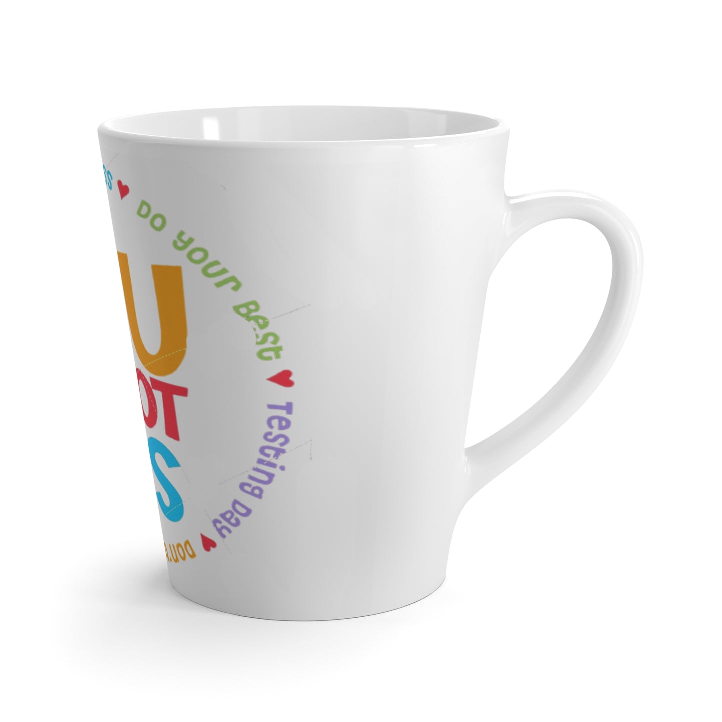 Start your day with meaning. Motivational Latte Mug -