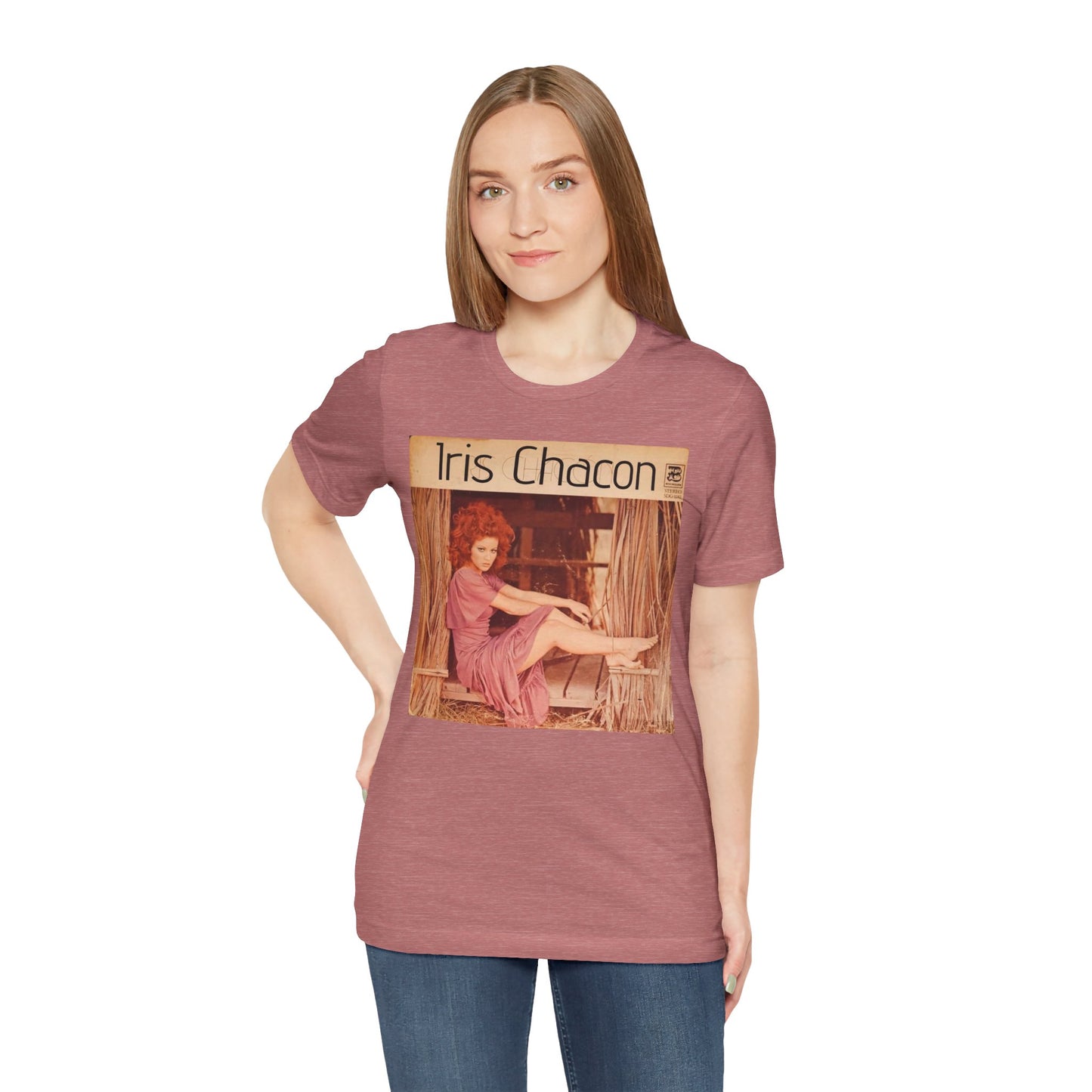 Retro Iris Chacon Unisex Tee, Vintage Music Shirt, Bohemian T-Shirt, Gift for Her, 90s Style Top