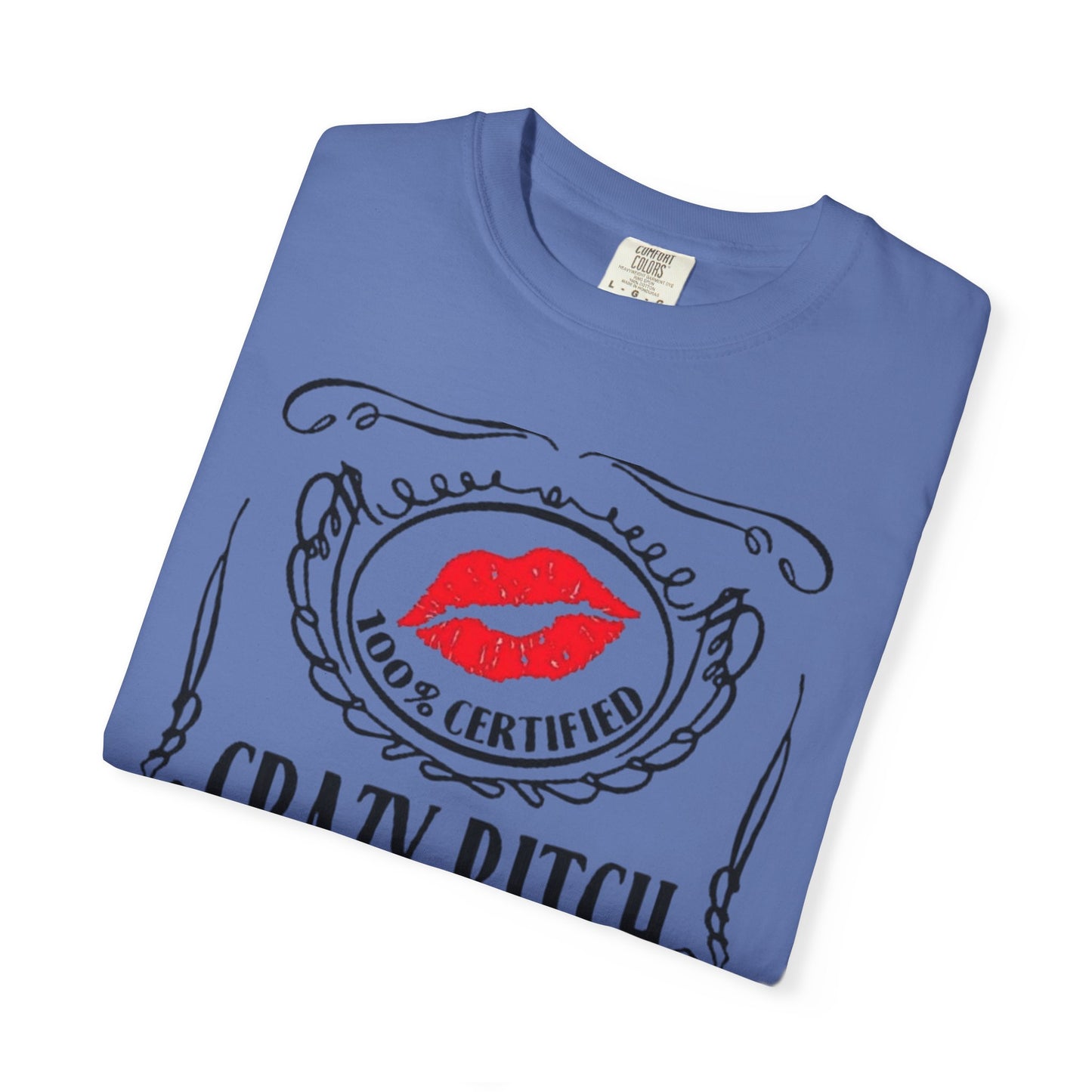 Sarcasm in Style – Funny Graphic Tee" Crazy Bitch Unisex T-Shirt | Fun Casual Wear, Gift for Friends, Birthday Humor Tee, Playful Statement Shirt,