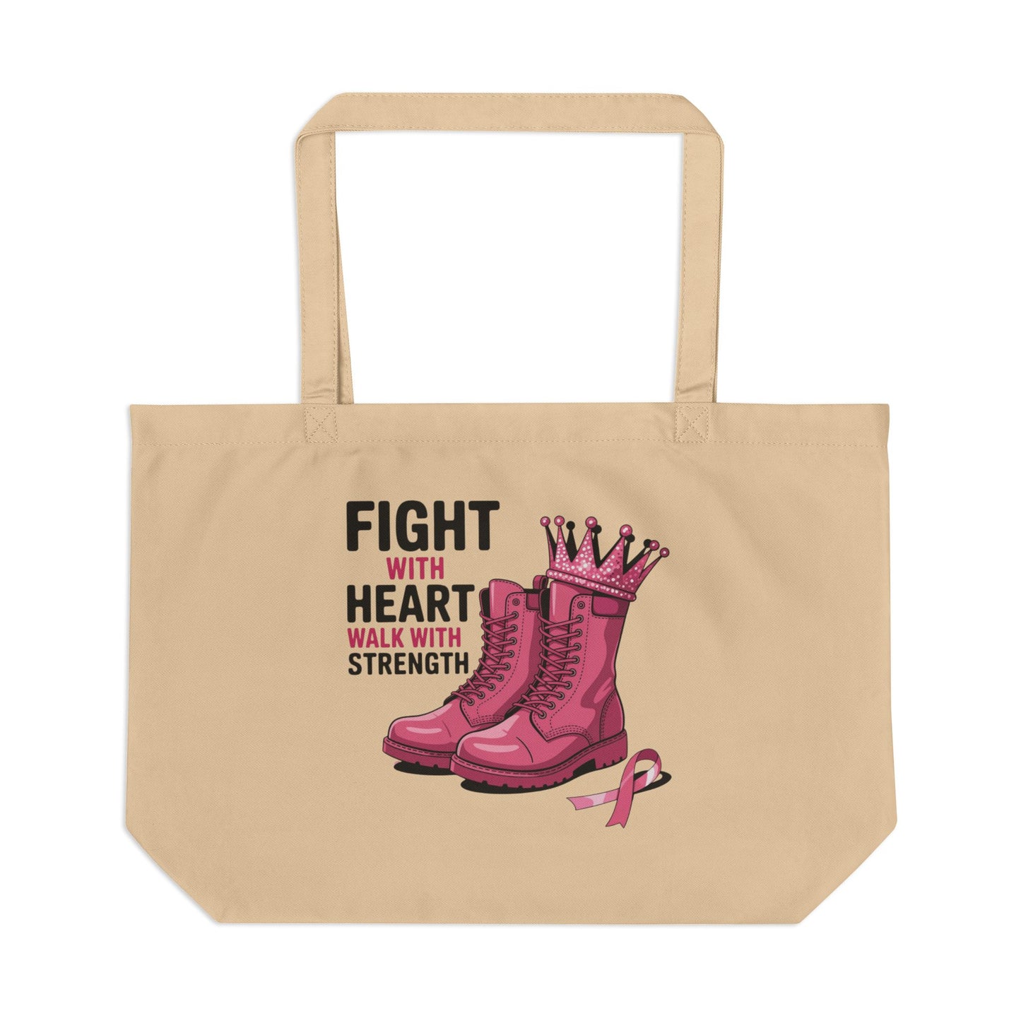 Cancer Survivor Hope Collection Empowering Eco Tote: Fight with Heart, Walk with Strength