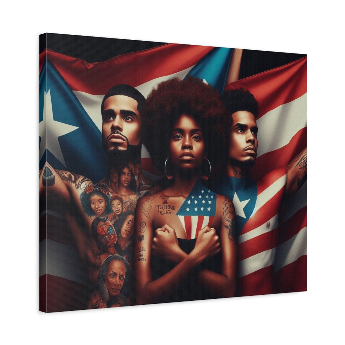Rooted in Culture, Radiating Power Puerto Rican Wall Art, Unique Gift, Empowering Decor