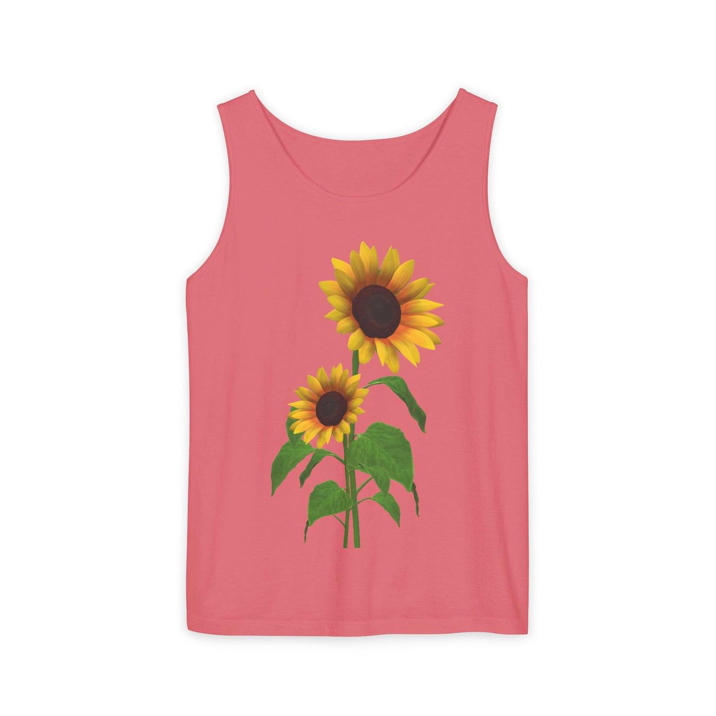 Sunflower Unisex Tank Top - Relaxed Summer Wear, Gift for Garden Lovers, Casual Beach Vibes, Perfect for Spring Celebrations, Gift Idea