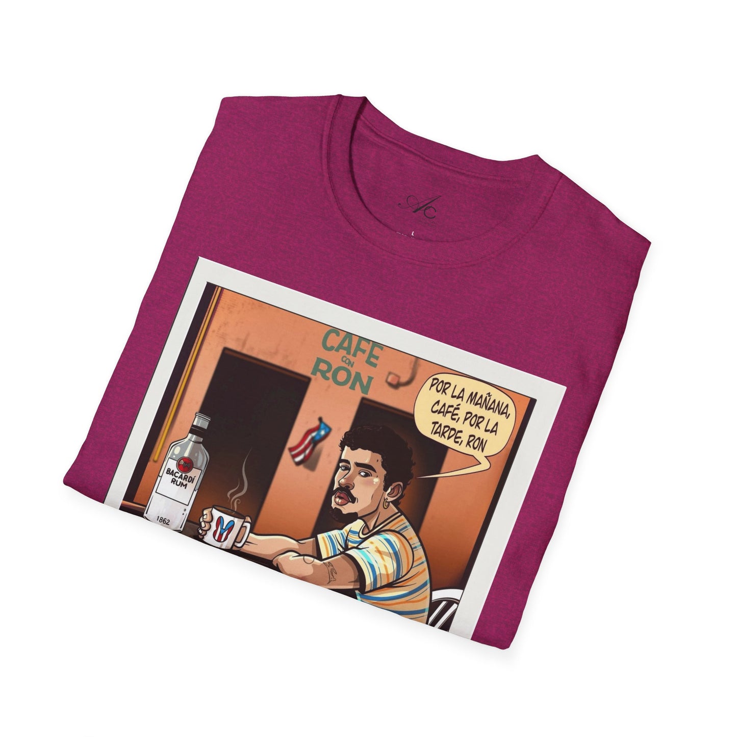 POR LA MANANA CAFE Coffee Lovers, Casual Wear, Unisex Fashion Proud Puerto Rican Tee Puerto Rican Heritage Shirt
