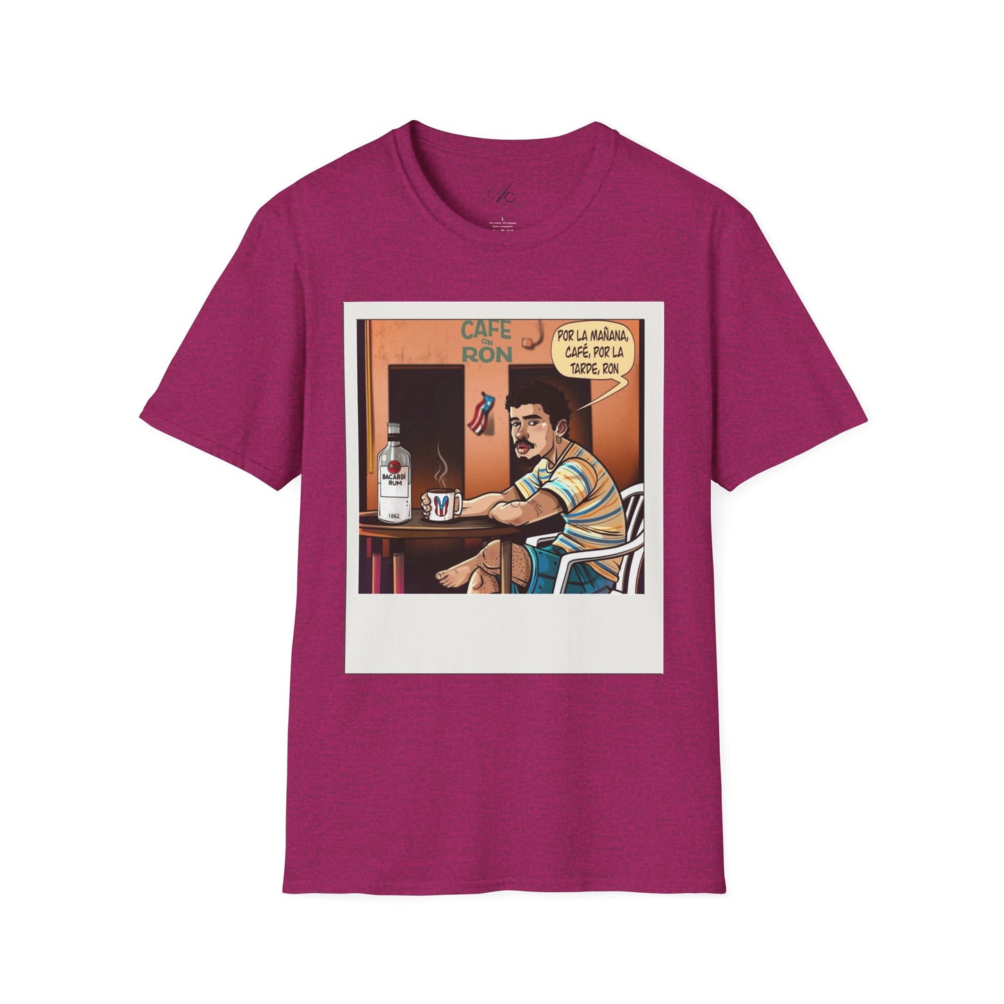 POR LA MANANA CAFE Coffee Lovers, Casual Wear, Unisex Fashion Proud Puerto Rican Tee Puerto Rican Heritage Shirt