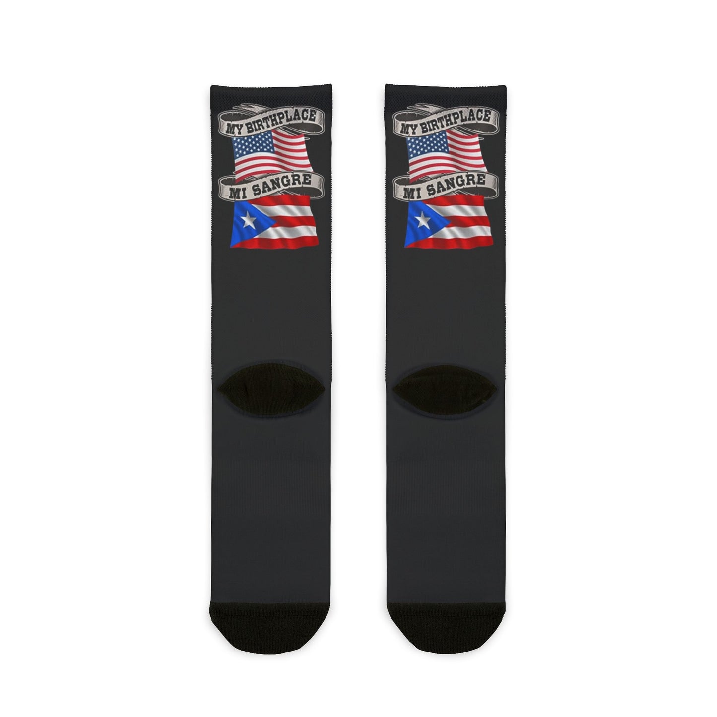 Step with Pride – From La Isla to NYC Patriotic Crew Socks | Perfect for 4th of July, Gifts for Travelers, Casual Wear, Fun Sock Collection, Warm & Cozy Feet