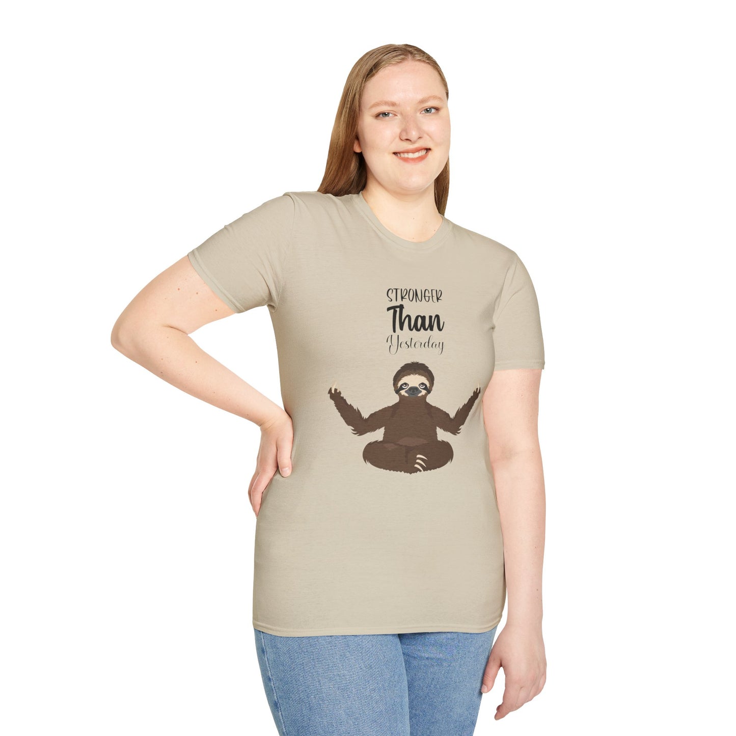🧘♀️ Wear Your Peace. - Unisex Softstyle Tee, Funny Gift for Lazy Days, Quirky Casual Wear, Perfect for Birthdays, Relaxation Vibes