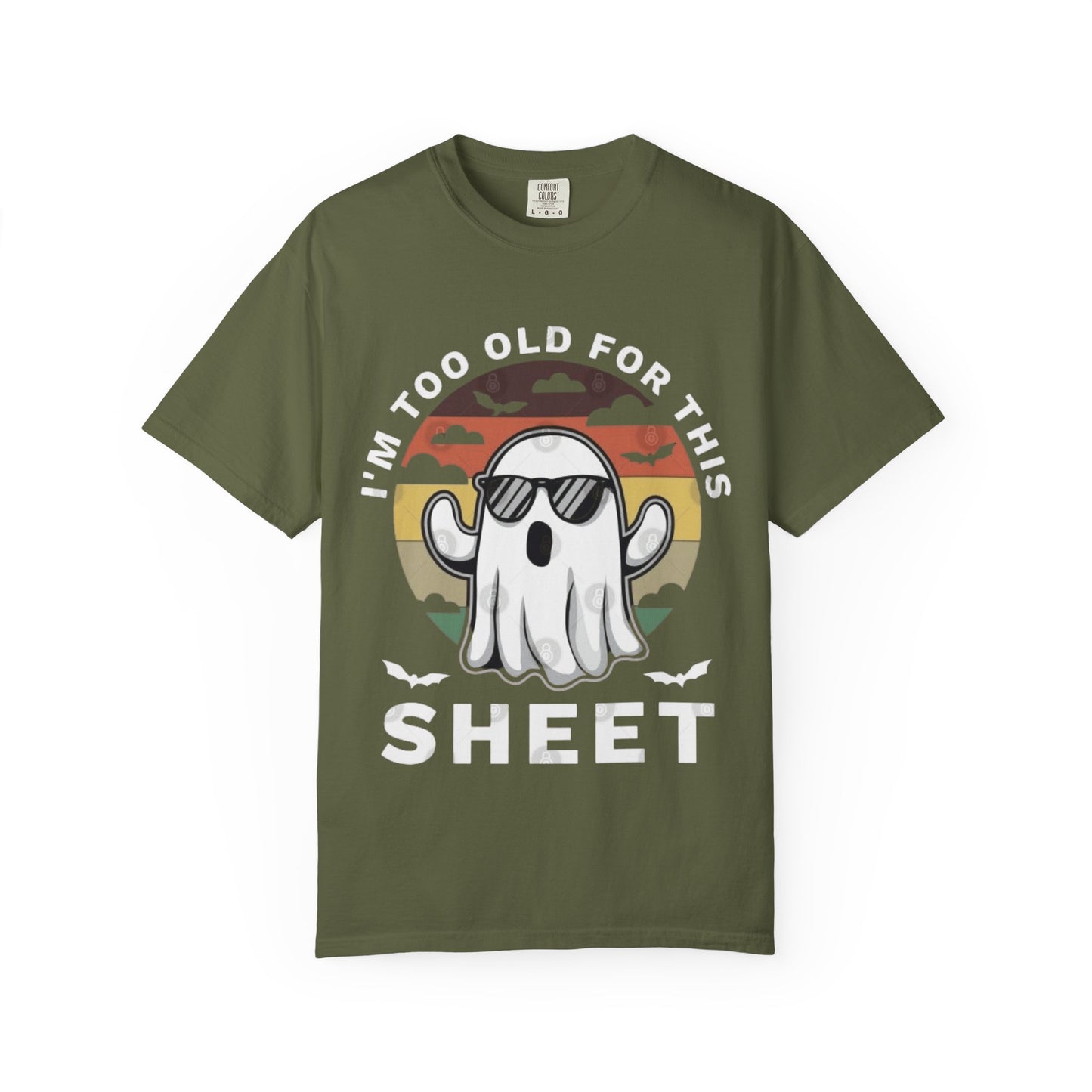 Ghostly Humor Unisex T-Shirt, Relaxed Vintage Tee, Halloween Apparel, Fun Gift, Casual Outfit, Quirky Statement Shirt, Ghost Sheet T-shirt