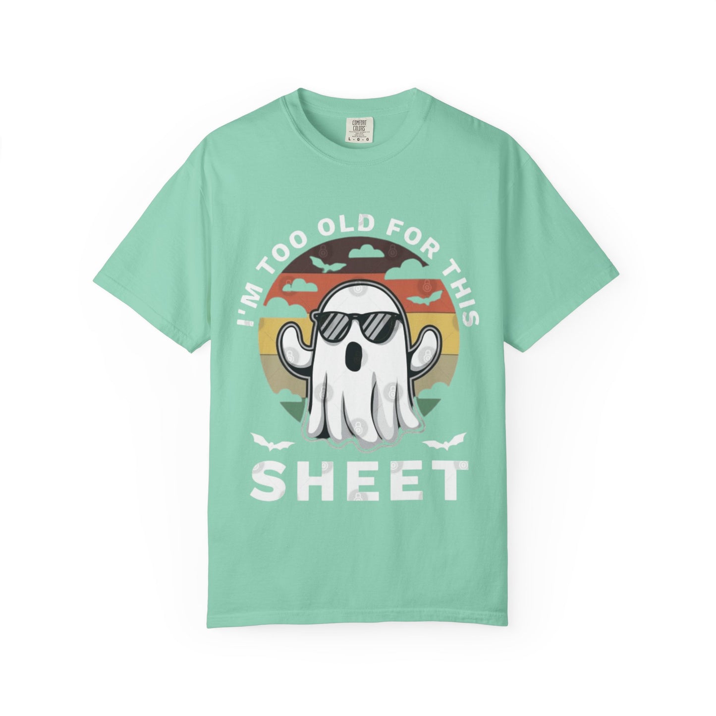 Ghostly Humor Unisex T-Shirt, Relaxed Vintage Tee, Halloween Apparel, Fun Gift, Casual Outfit, Quirky Statement Shirt, Ghost Sheet T-shirt