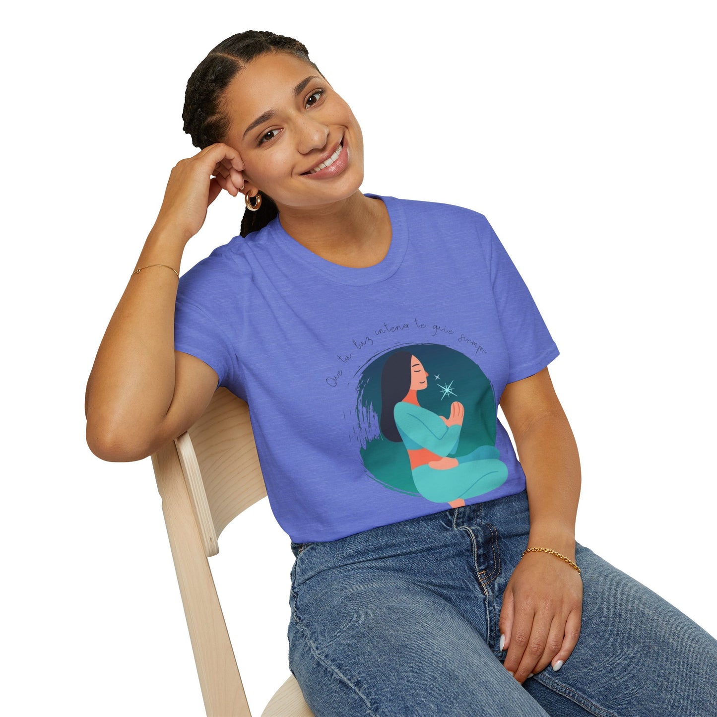 Wear Your Peace. Meditative Goddess T-Shirt, Mindfulness Apparel, Spiritual Gift, Yoga Tee, Relaxation Wear, Inspirational Top