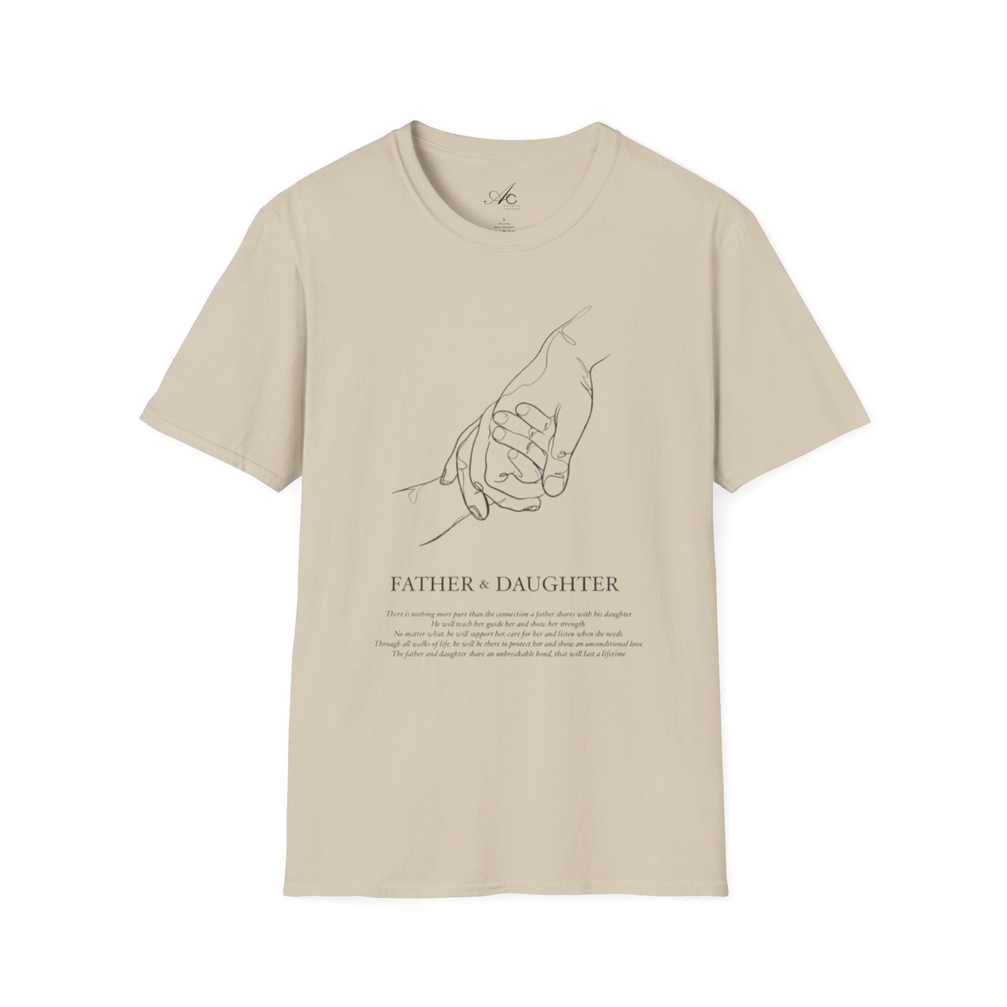 Father & Daughter Connection Unisex Soft style T Shirt Family Gift Parent Child Love Fathers Day Gift Emotional Bond Tee