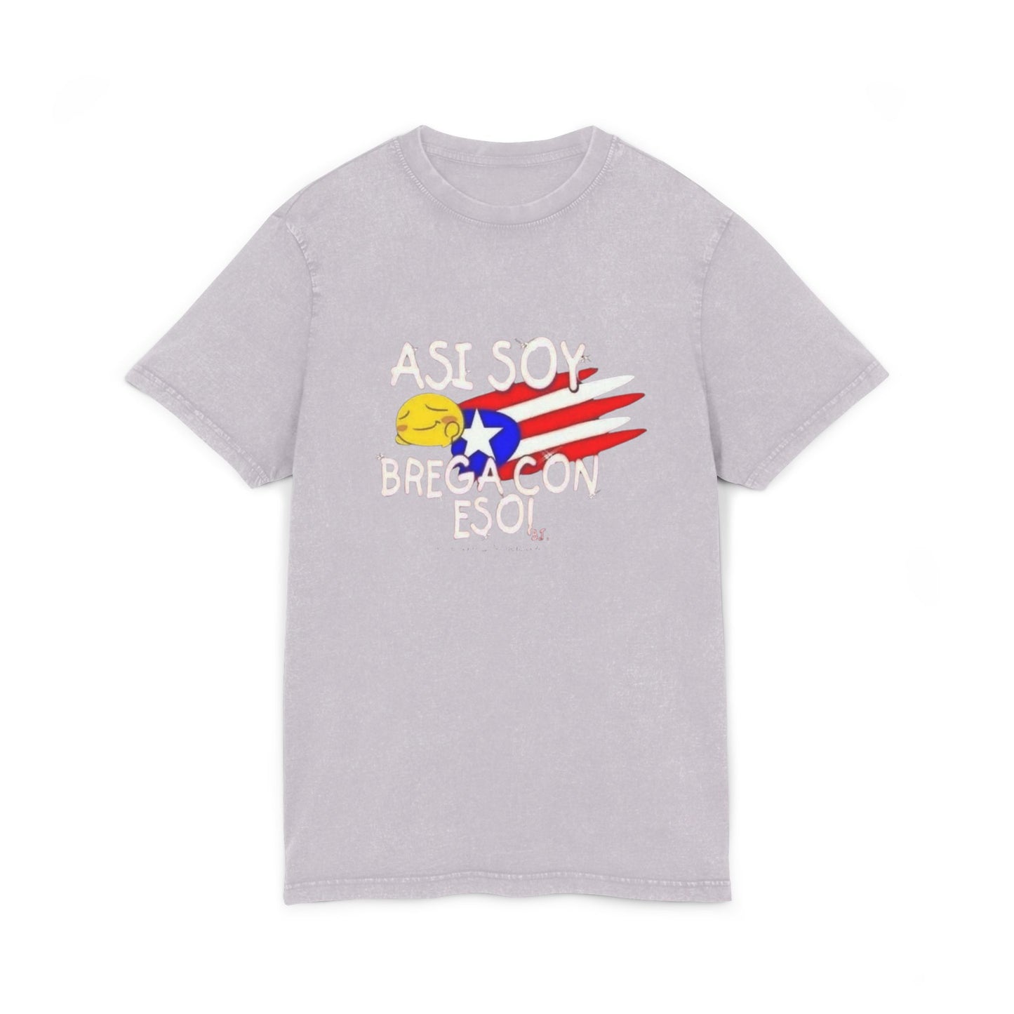 Proudly Puerto Rican Acid Washed Tee - Casual Wear, Gift for All Occasions, Summer Essential, Festival Vibes, Youthful Style