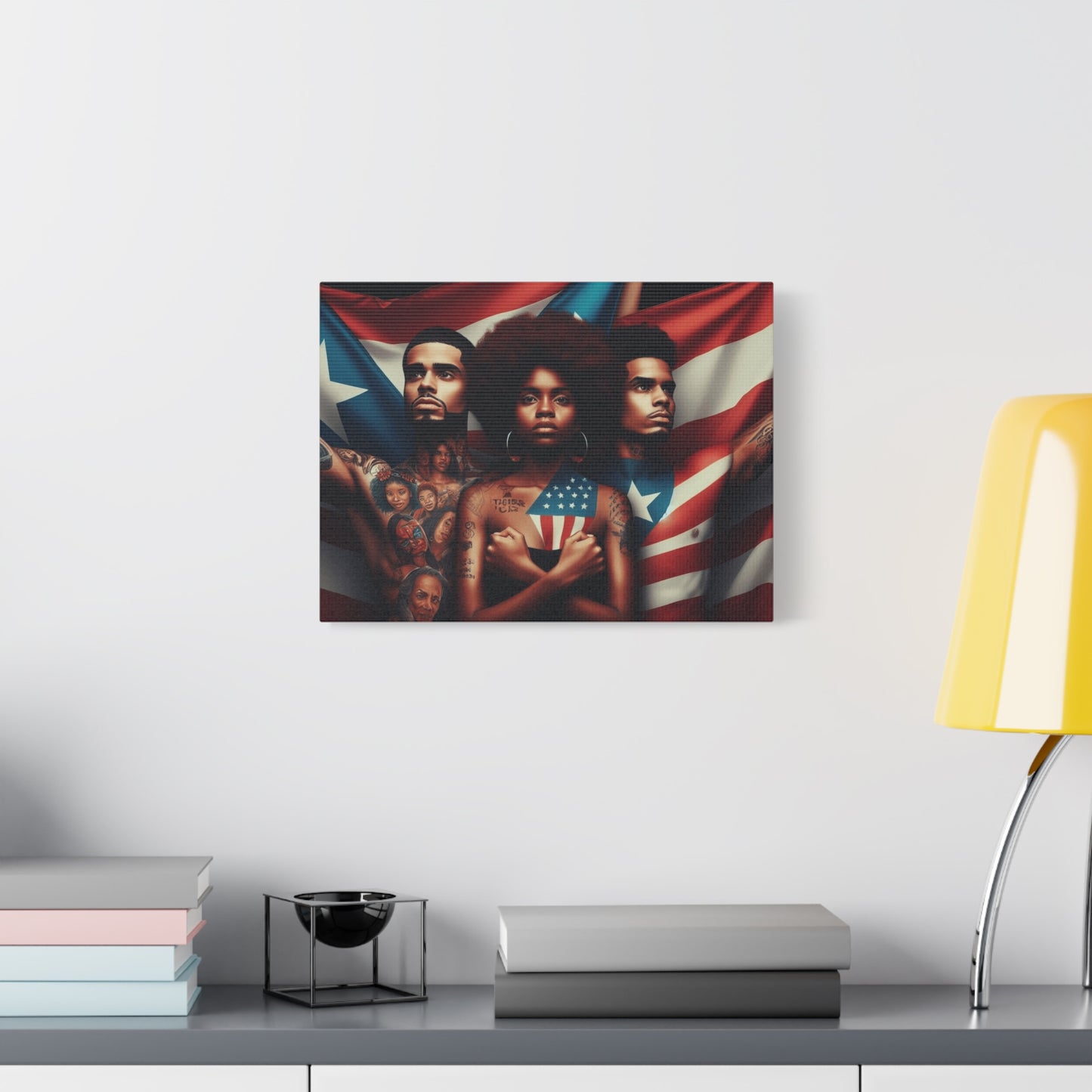 Rooted in Culture, Radiating Power Puerto Rican Wall Art, Unique Gift, Empowering Decor