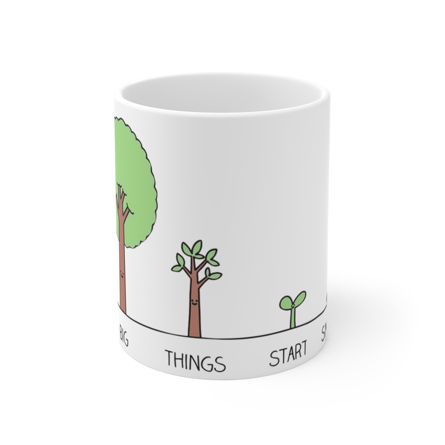 Start your day with meaning. Empowering Floral Mug | Power of Words | Inspirational Coffee Cup | Gift for Friends | Positive Affirmation | Home Decor | Self-Love