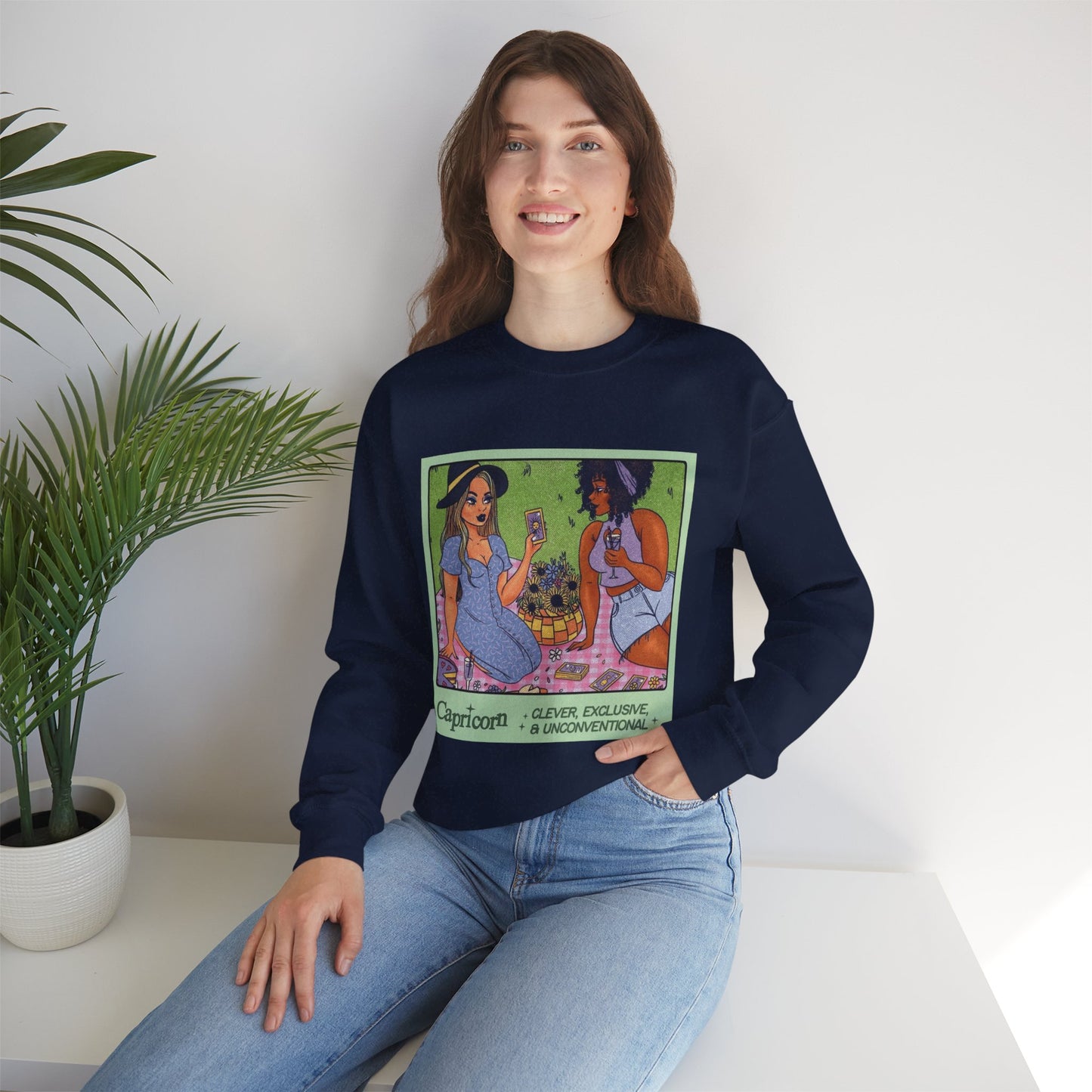 Spooky Vibes Only" Halloween Sweater Capricorn Vibes Crewneck Sweatshirt, Cozy Unisex Apparel, Astrology Gift, Casual Layering Top