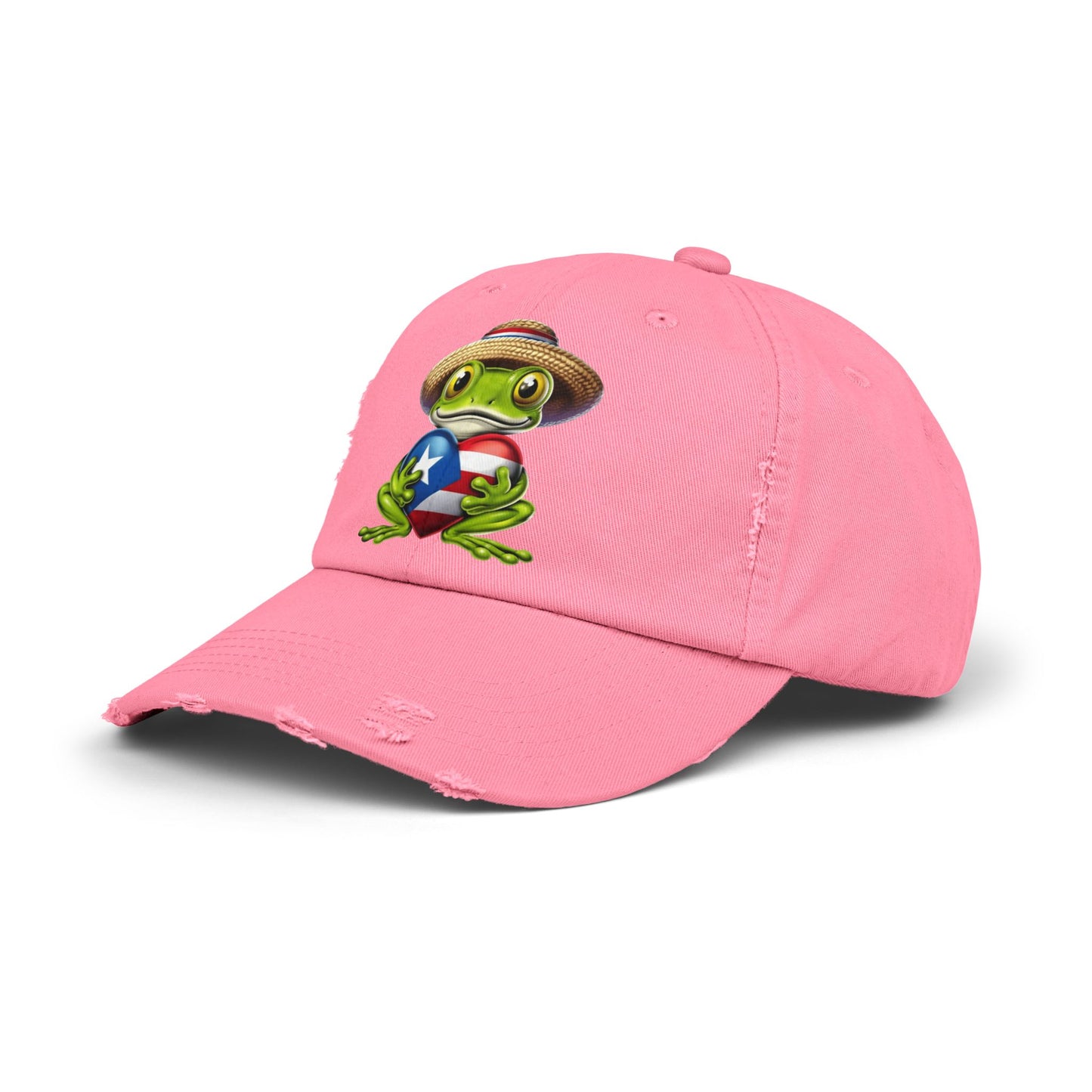 Borinquen Style: Puerto Rican Heritage Hats Unisex Distressed Cap