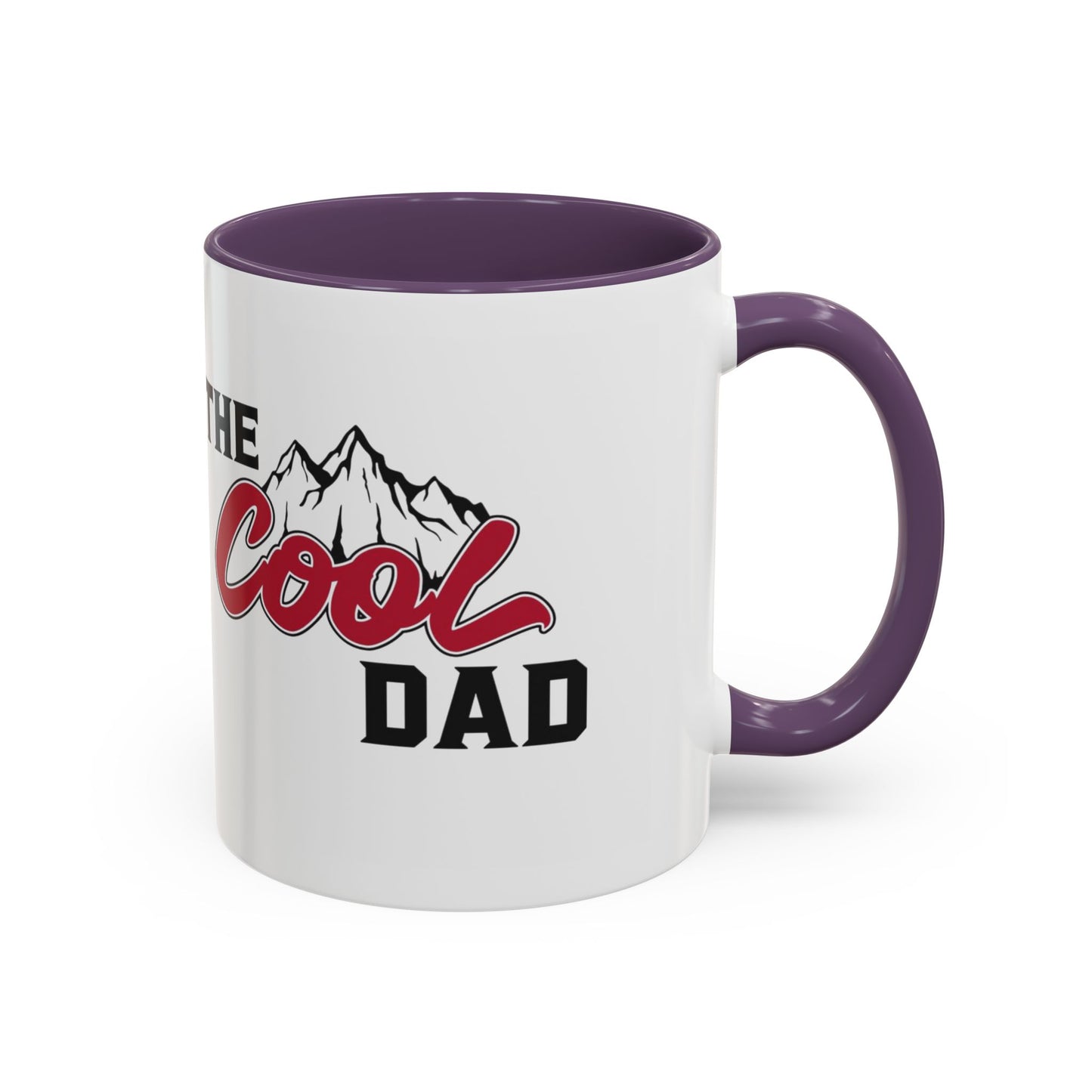 Cool Dad Mountain Accent Coffee Mug – Father’s Day Gift, Birthday Mug, Adventure-Themed Cup (11oz)