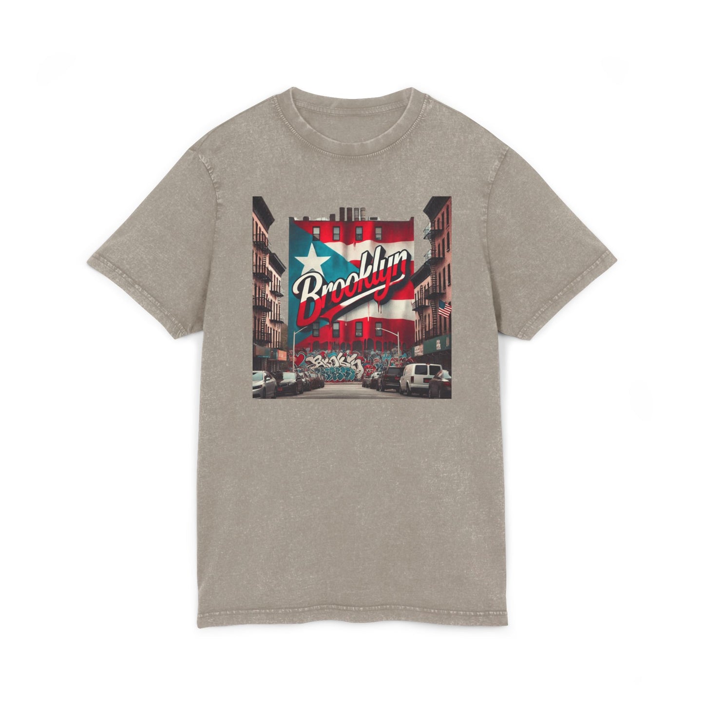 🗽🇵🇷 New Yorican and Proud – Where Boricua Meets Brooklyn Acid Washed Tee, Unisex T-Shirt, Gift for Travelers, Street Style Top