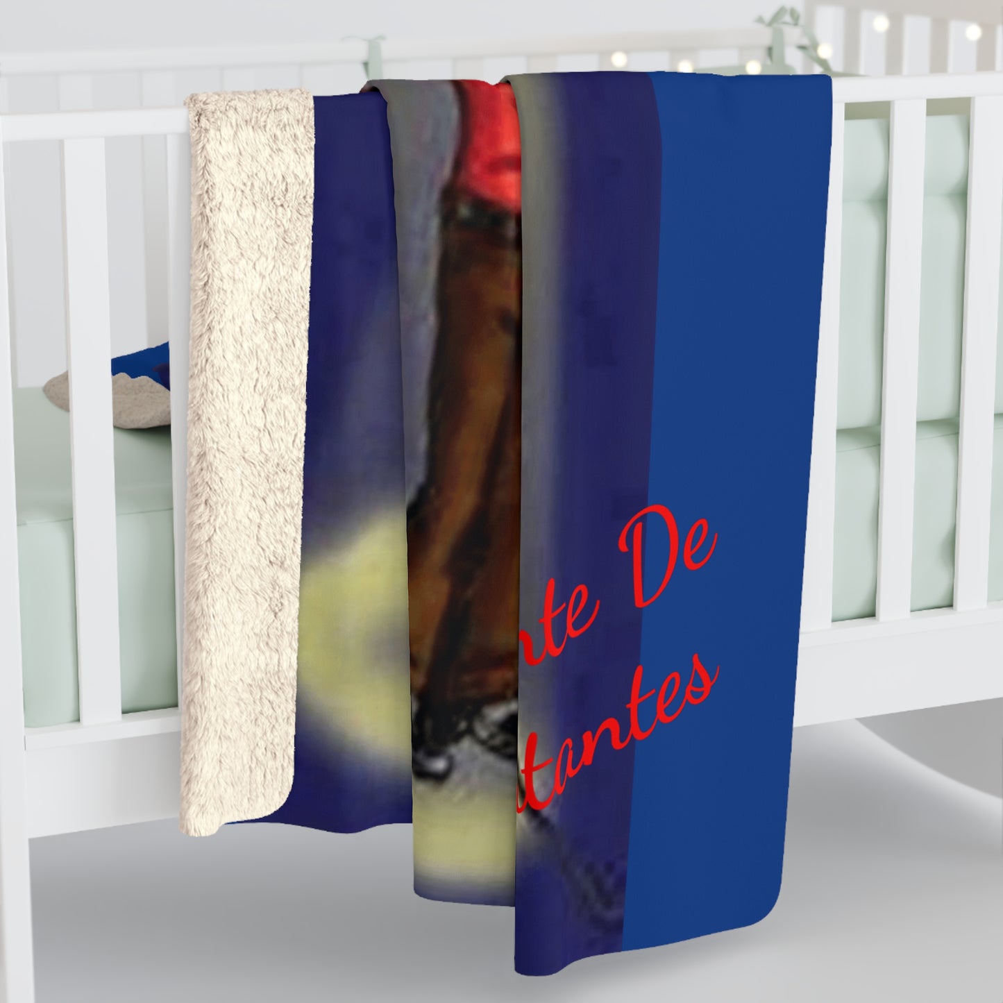 Sherpa Blanket – 'Hector Lavoe El Cantante De Los Cantantes' Caricature Fleece Throw Puerto Rico