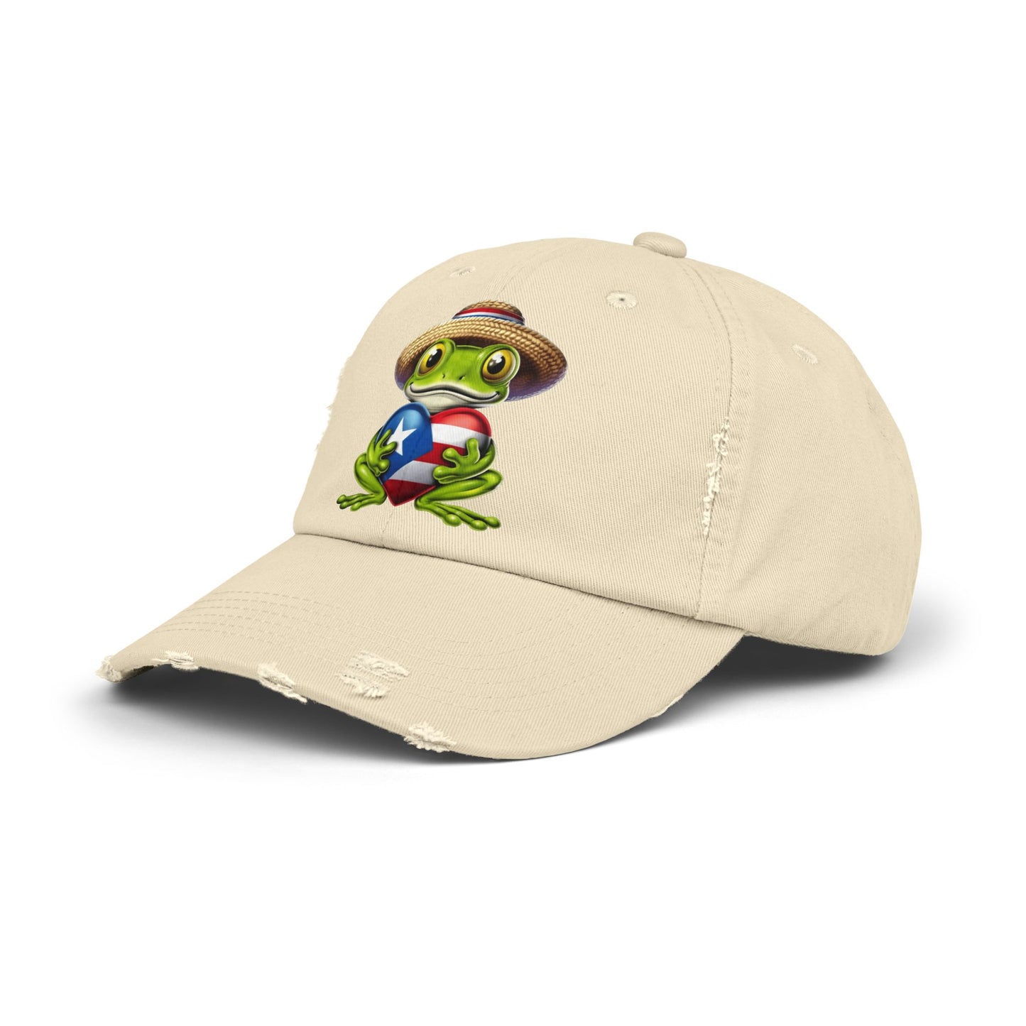 Borinquen Style: Puerto Rican Heritage Hats Unisex Distressed Cap