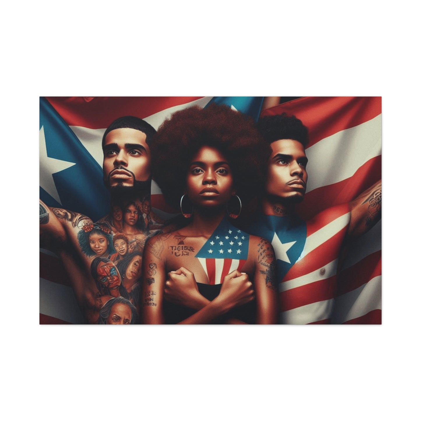 Rooted in Culture, Radiating Power Puerto Rican Wall Art, Unique Gift, Empowering Decor