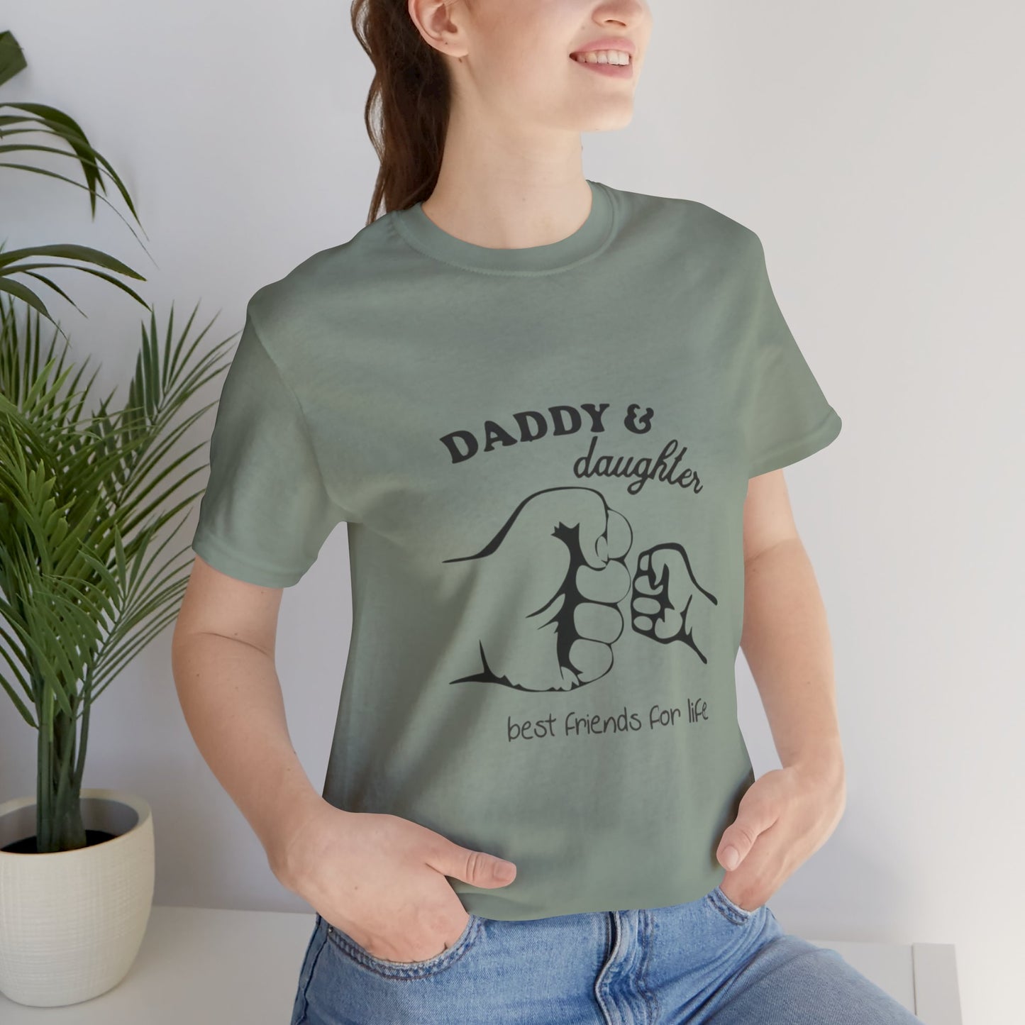 Daddy Daughter Best Friends Unisex Tee Fathers Day Gift, Family Matching Shirts, Kids & Dad Tee, Cute Parenting Apparel