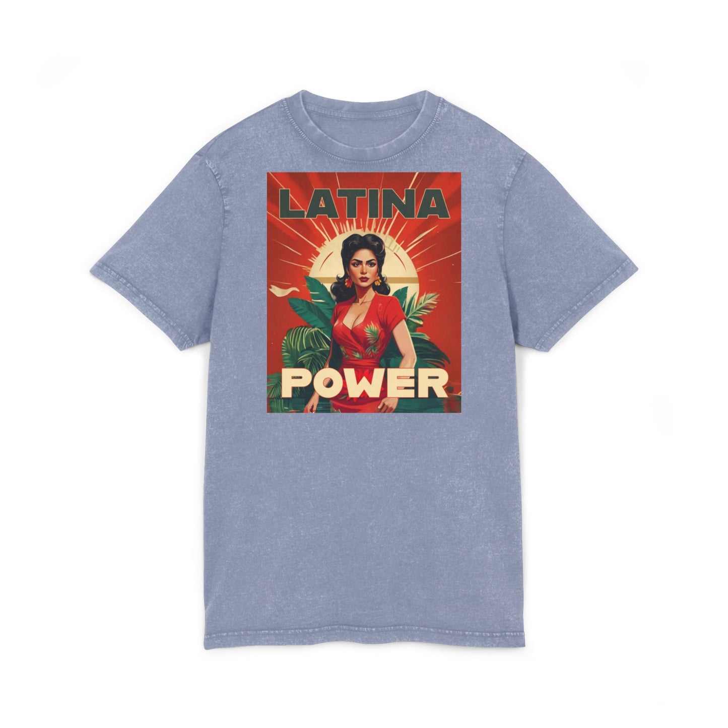 Latina Power Acid Washed Tee | Vintage Inspired Graphic Tee, Women's Empowerment Shirt, Legalize It Fashion, Gift for Her