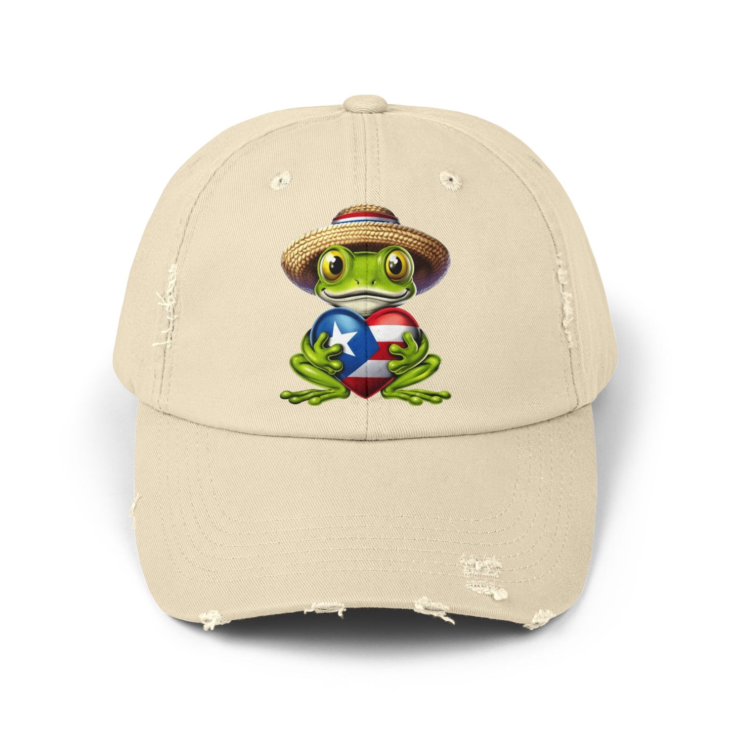 Borinquen Style: Puerto Rican Heritage Hats Unisex Distressed Cap
