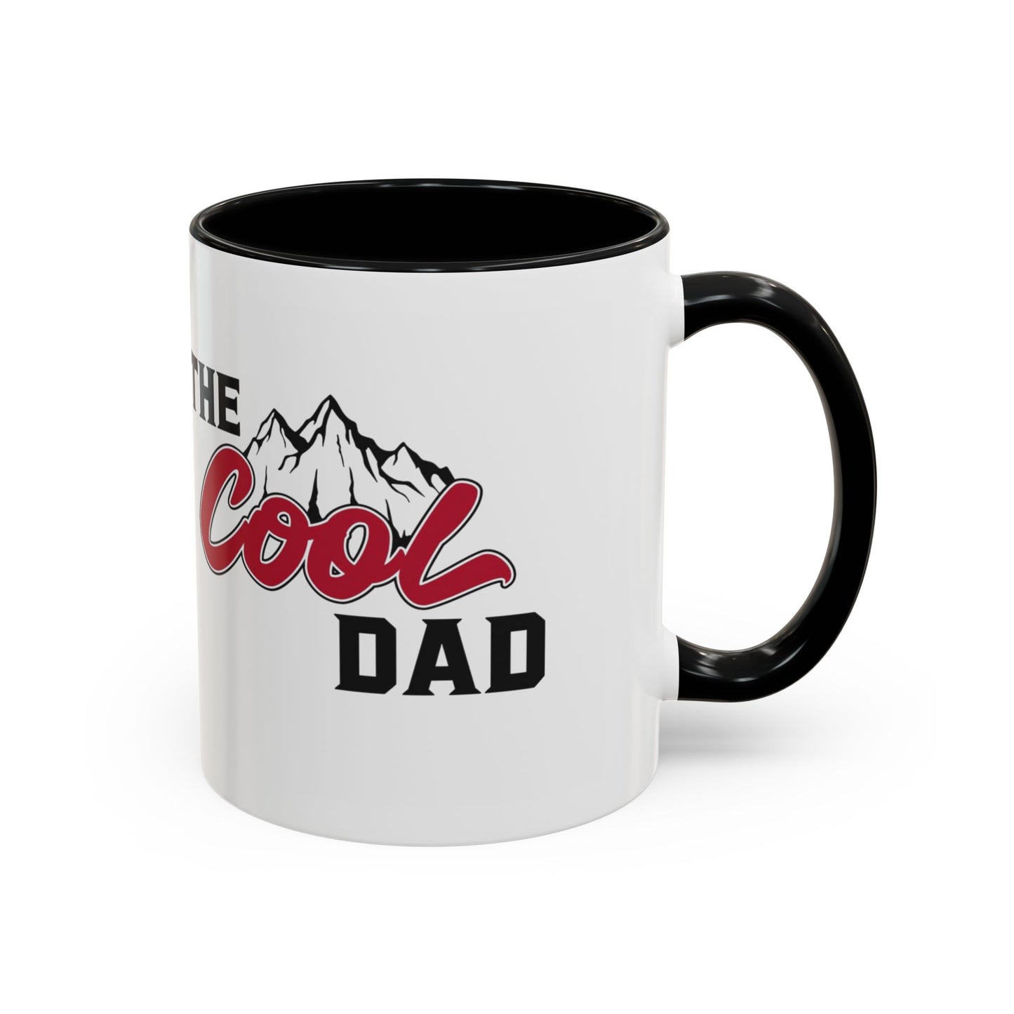 Cool Dad Mountain Accent Coffee Mug – Father’s Day Gift, Birthday Mug, Adventure-Themed Cup (11oz)