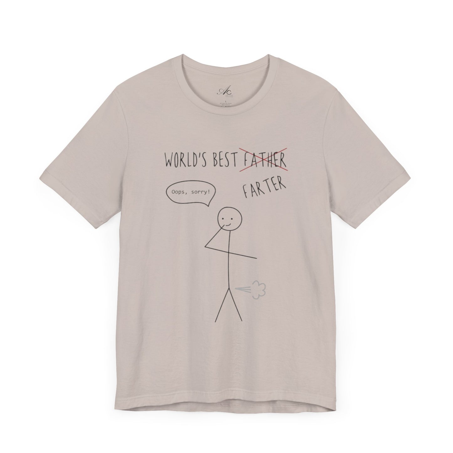 Funny Unisex T-Shirt for Dad, World's Best Farter Tee, Best Dad Ever Shirt, Gift for Father's Day, Dad Humor Apparel