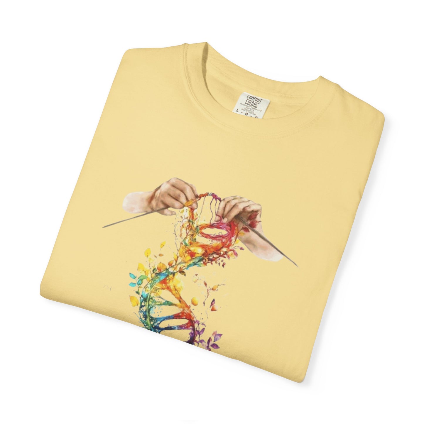 👚 Soft. Stylish. Mom-approved. Order now and gift her something she'll actually wear! Colorful DNA Art Unisex T-shirt, Science Tee, Creative Garment, Gift for Scientists,