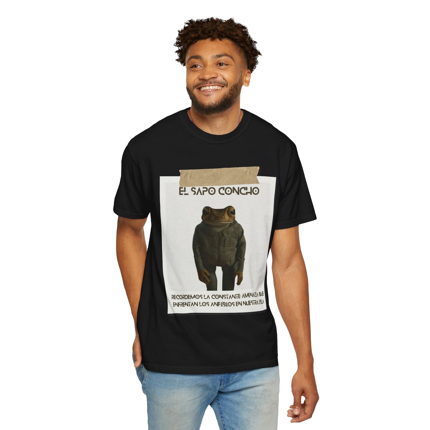 Puerto Rico in Every Stitch Frog Graphic Tee,Summer Vibes, Unique Gift for Nature Lovers