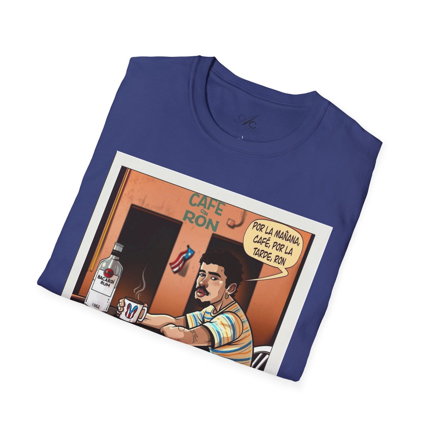 POR LA MANANA CAFE Coffee Lovers, Casual Wear, Unisex Fashion Proud Puerto Rican Tee Puerto Rican Heritage Shirt