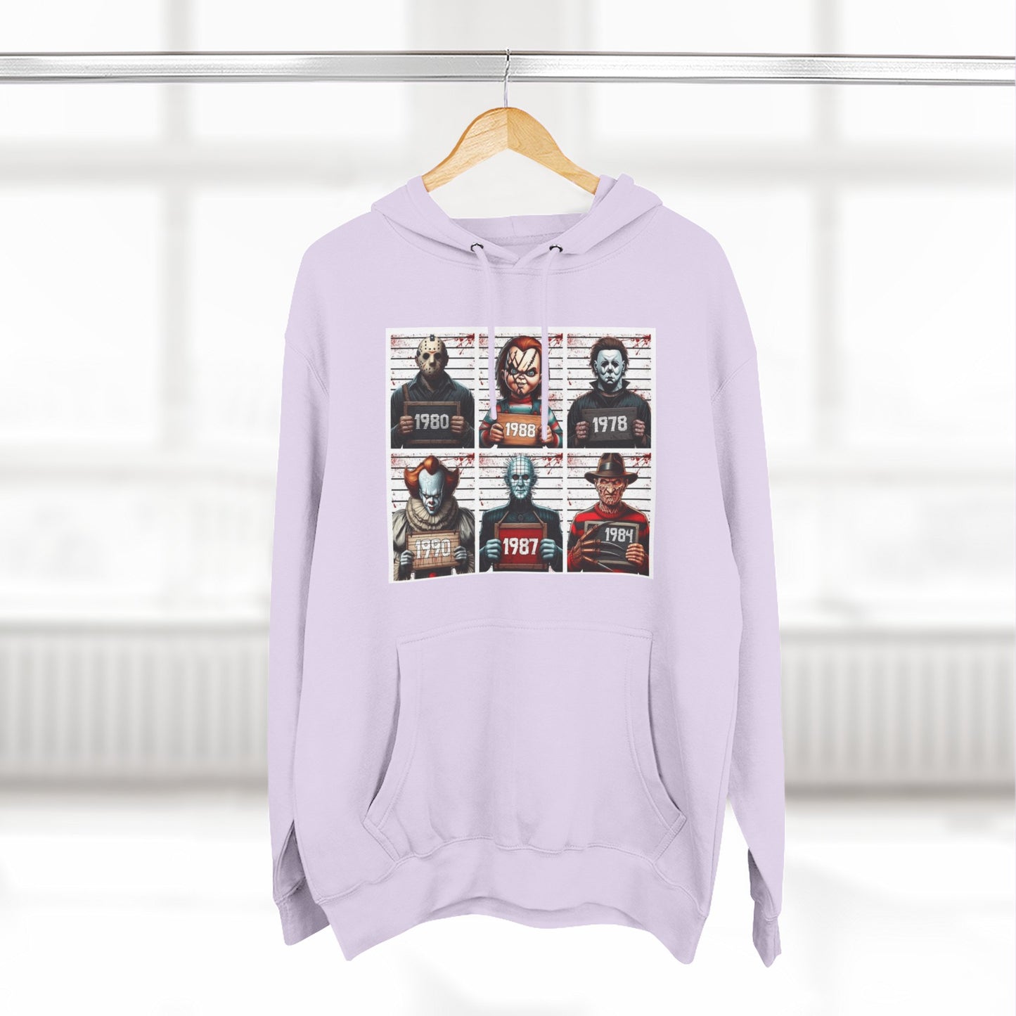 Spooky Vibes Only Halloween Sweater Retro Horror Movie Three-Panel Fleece Hoodie, Halloween Gift, Cozy Sweatshirt, Movie Lover Apparel, Vintage Movie Merchandise