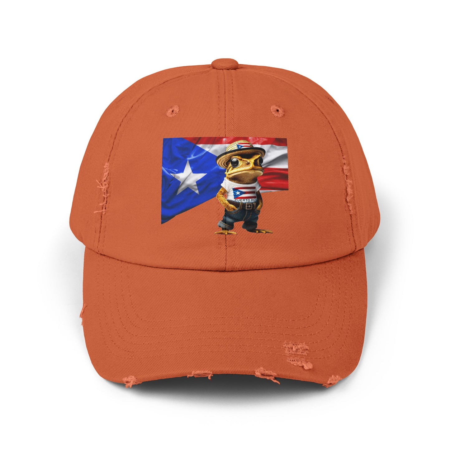 Borinquen Style: Puerto Rican Heritage Hats Unisex Distressed Cap
