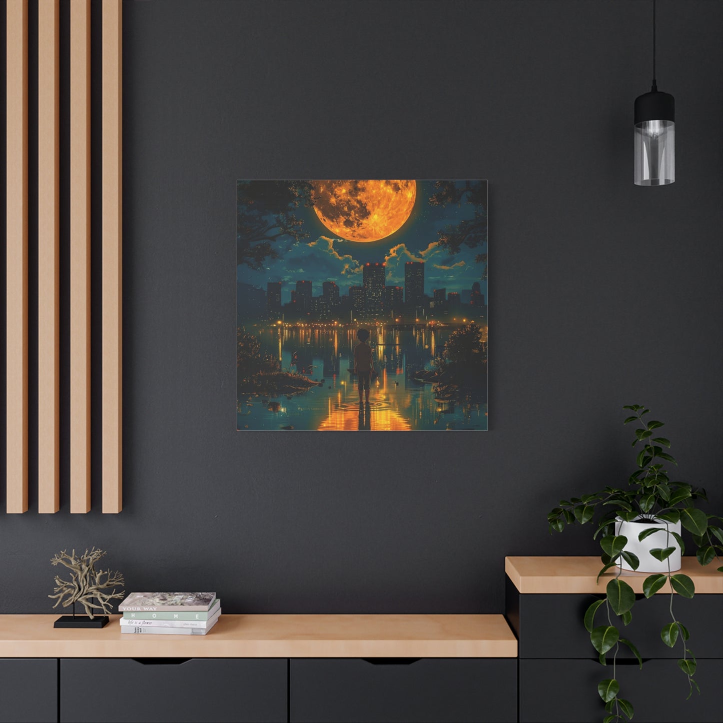 Because words have the power to move you let them live on your wall, Unique Nightscape Decoration, Perfect for Any Occasion
