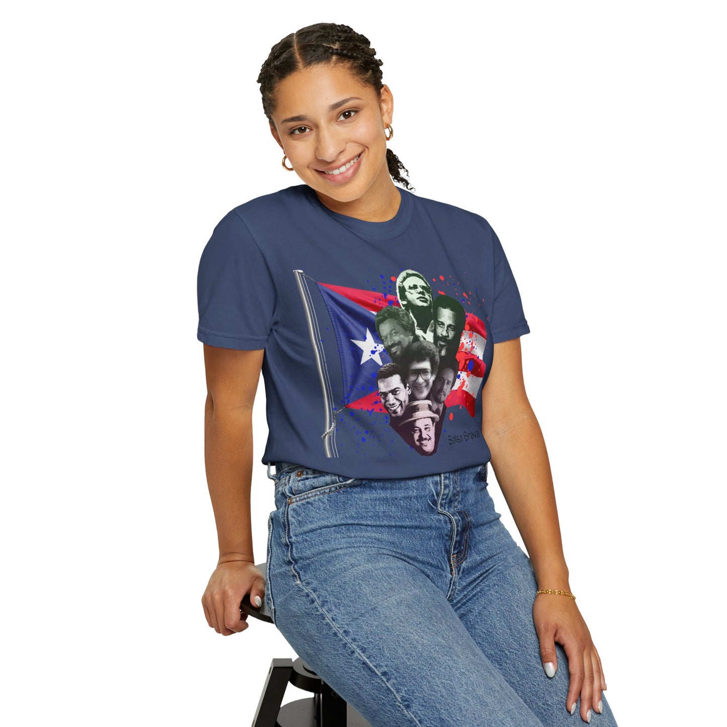 Salsa Brava T-Shirt, Vibrant Puerto Rican Pride Shirt, Gift for Salsa Lovers, Unisex Festival Tee, Caribbean Culture Apparel